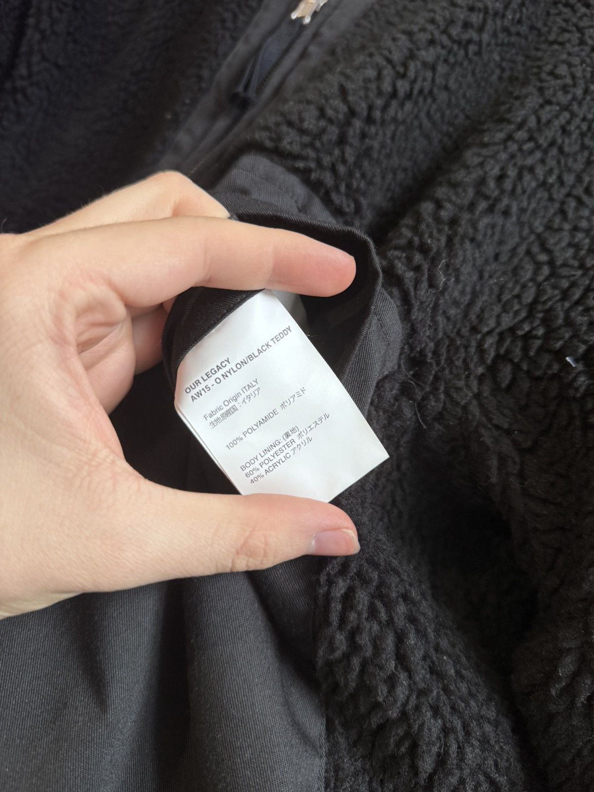 Our Legacy Our Legacy Sherpa Nylon Teddy Reversible Bomber Jacket Black Size US S / EU 44-46 / 1 - 7 Thumbnail