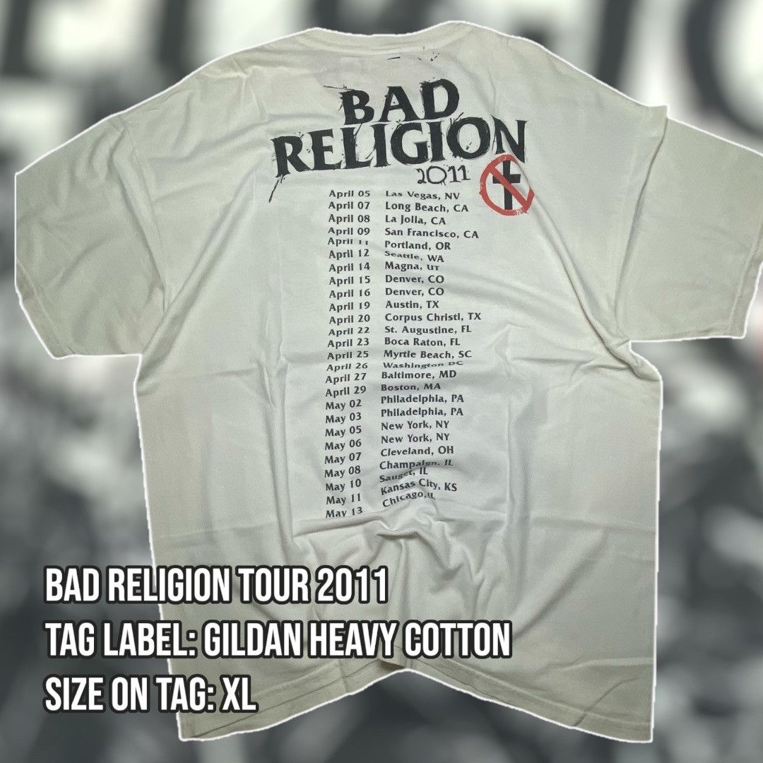 Band Tees × Gildan Bad Religion Tour 2011 Band Tee Size US XL / EU 56 / 4 - 2 Thumbnail