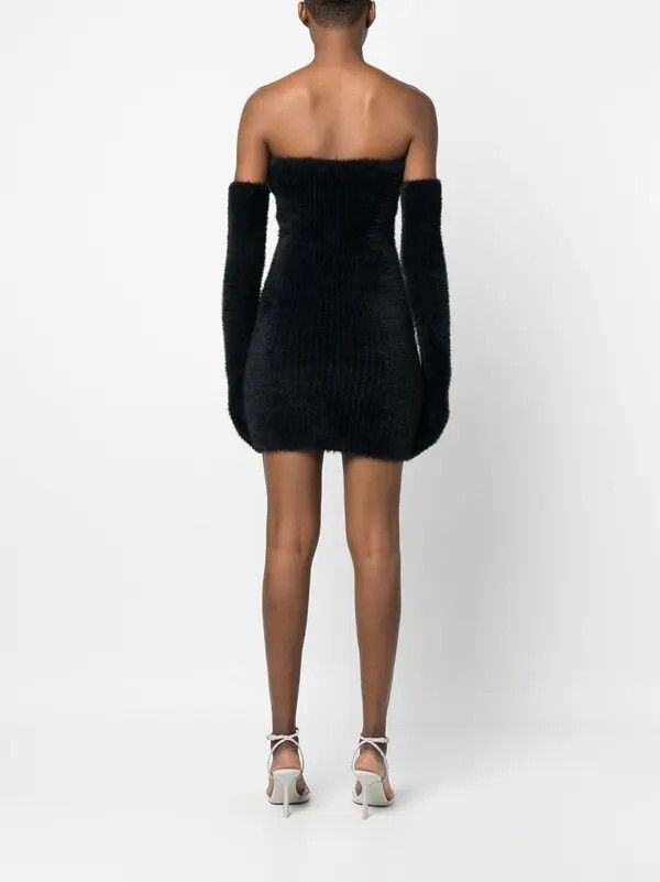 Off-White o1y1125 Mini Dress in Black Size S / US 4 / IT 40 - 4 Thumbnail