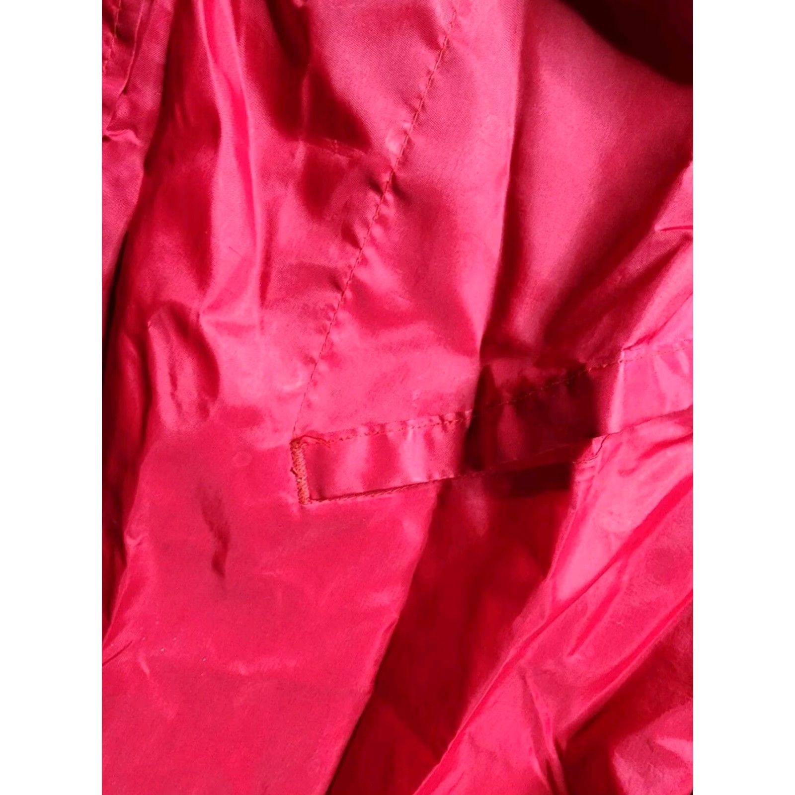 Vintage VINTAGE Swingster Mens XL Red Bomber Jacket Satin Nylon 80s 90s Retro Lightweight Size US L / EU 52-54 / 3 - 7 Thumbnail