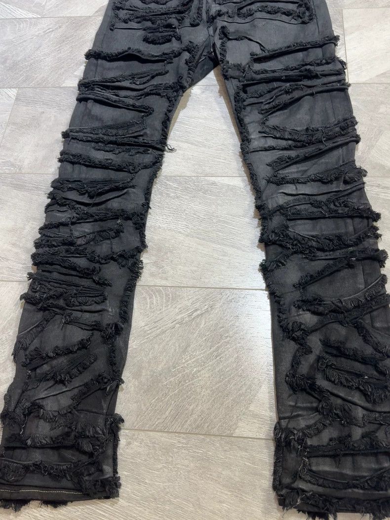 Rick Owens Rick Owens 21FW Washed Destroyed Denim Jeans Size US 31 - 3 Thumbnail