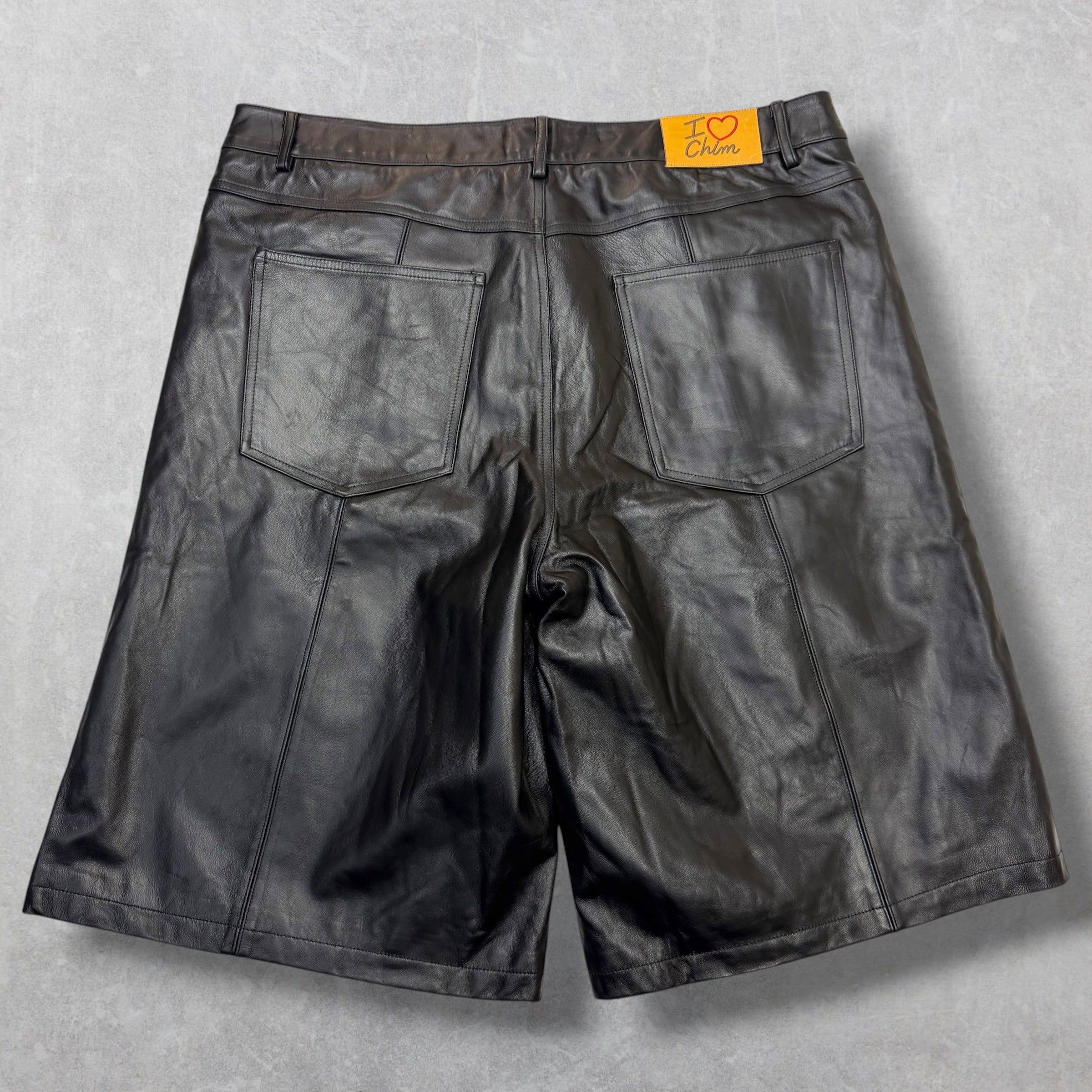 HMDD HMDD Leather Lamb Chop Shorts Black XXL Size US 26 / EU 42 - 2 Thumbnail