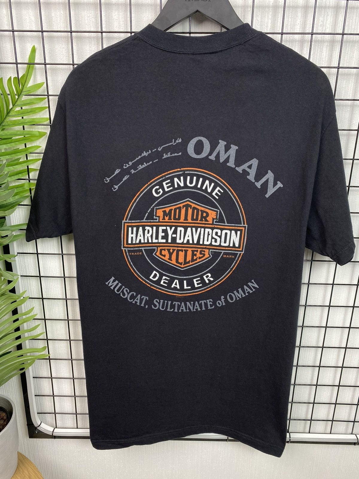 Hanes Harley Davidson rare T Shirt Oman Muscat Sultanate men Black Size US L / EU 52-54 / 3 - 15 Thumbnail