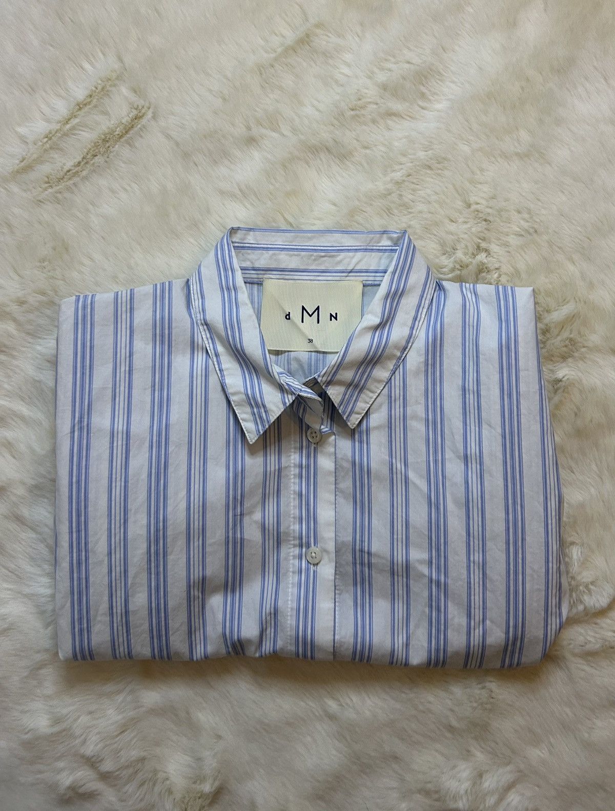 Other DMN Demeure Striped Shirt - Floral Cuff Details - Size 38/M Size M / US 6-8 / IT 42-44 - 4 Thumbnail