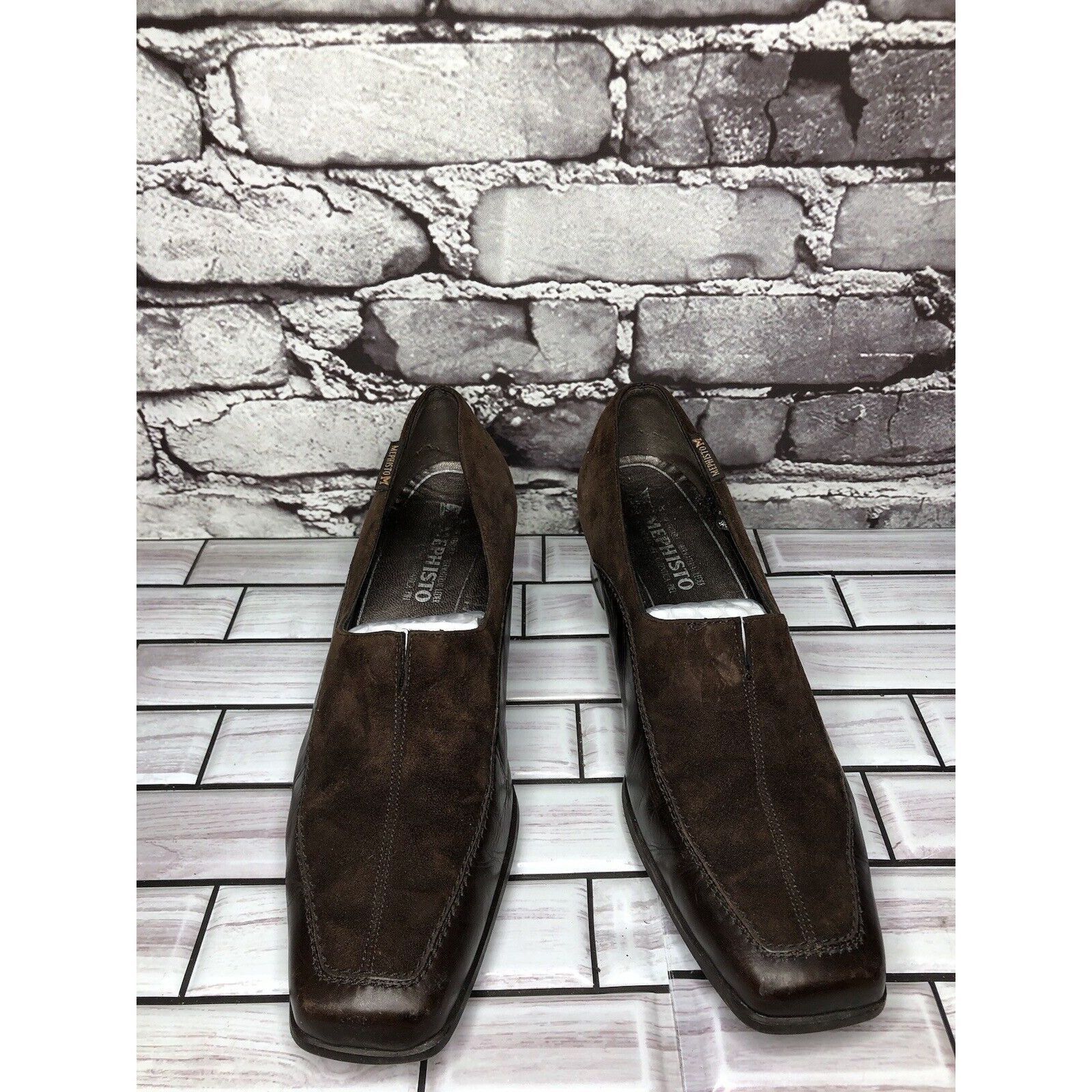 Mephisto Mephisto Brown Suede Leather Square Toe Split Toe Loafers He Size US 9 / IT 39 - 16 Thumbnail
