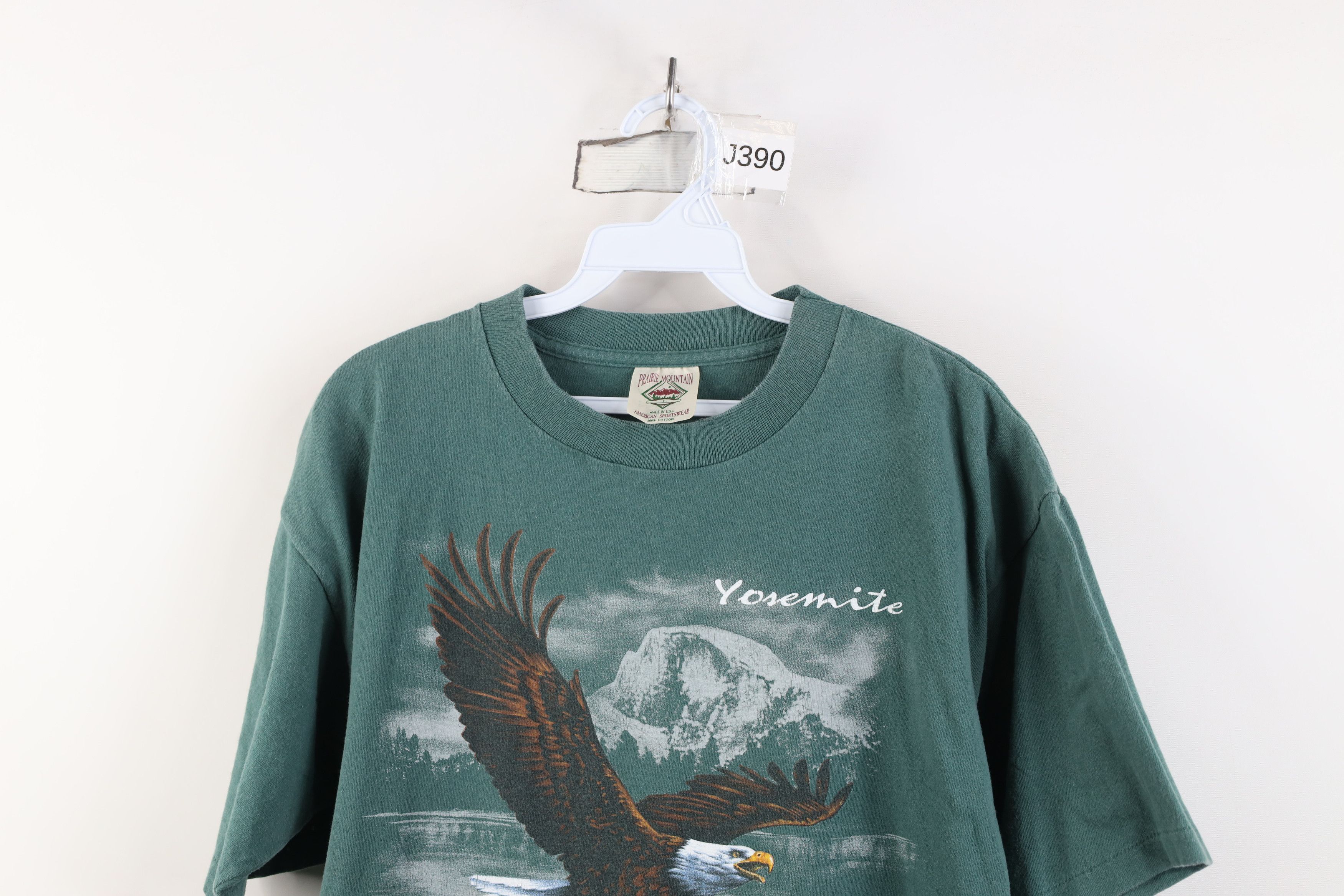 Vintage Vintage 90s Streetwear Yosemite Eagle T-Shirt Green USA Size US L / EU 52-54 / 3 - 2 Thumbnail