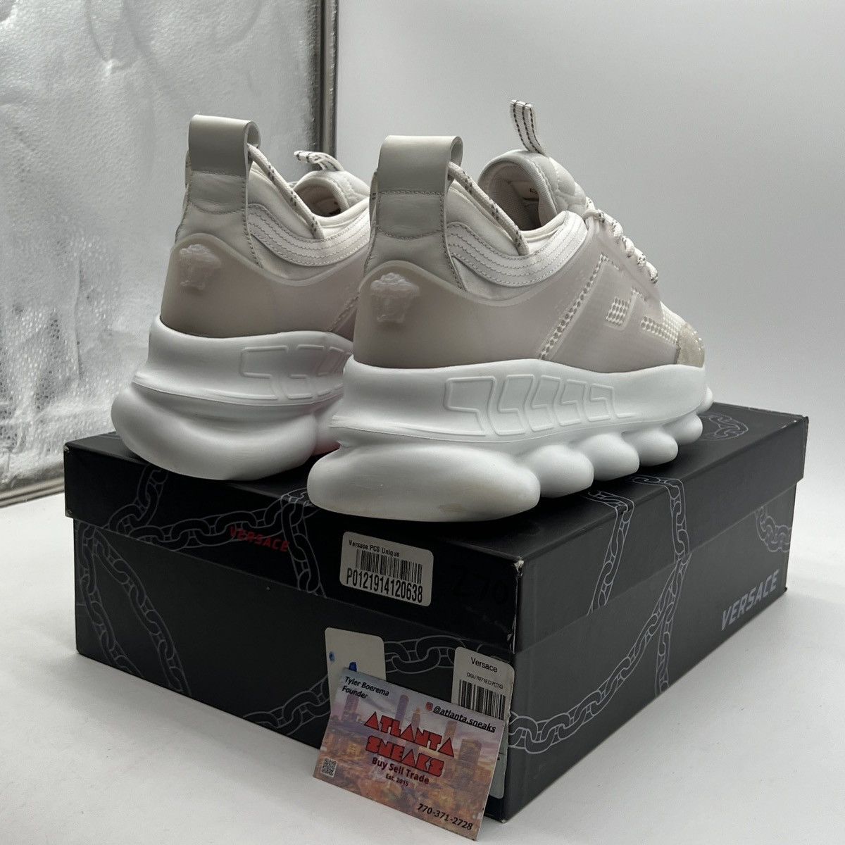 Versace Versace Chain Reaction White Size US 10 / EU 43 - 5 Thumbnail