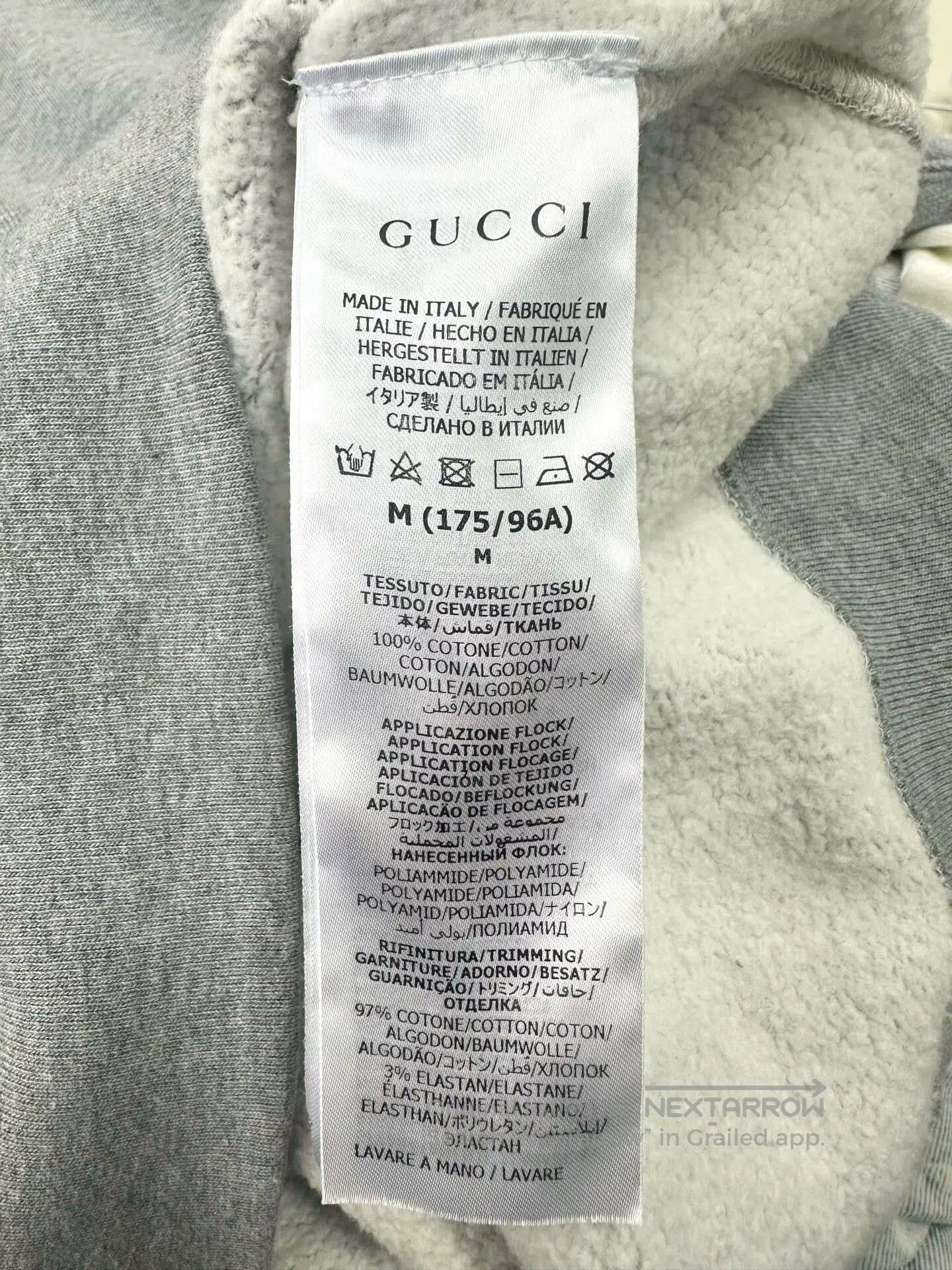 Gucci Gucci Gray Logo Patch Sweatshirt Medium. Size US M / EU 48-50 / 2 - 4 Thumbnail