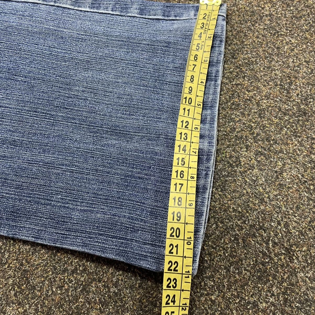 Vintage Vintage Y2K Baggy Wide Leg Distressed Jeans Skate Flared Size 34" / US 12 / IT 48 - 8 Thumbnail