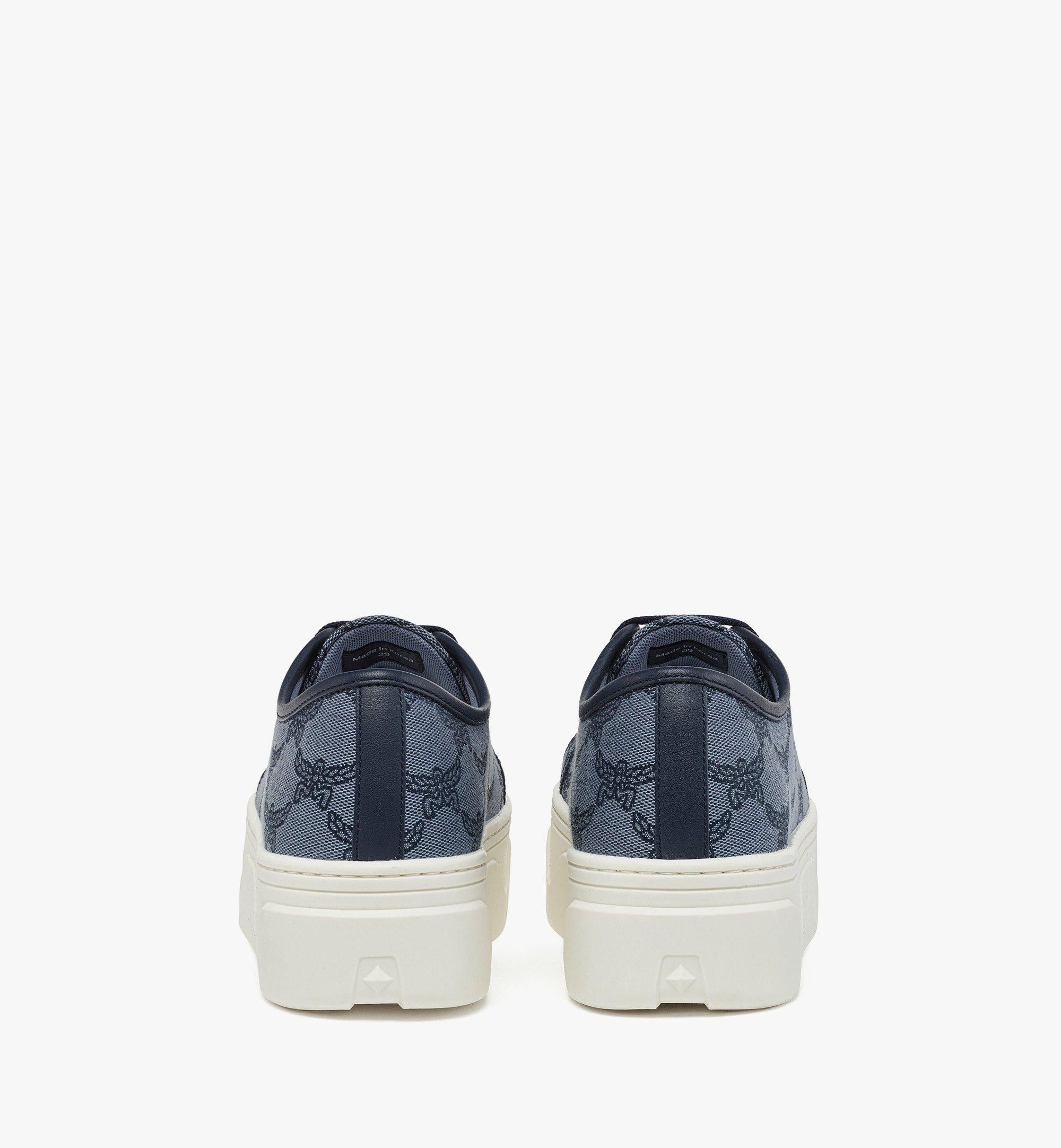 MCM o1mt1gz0325 Low-Top Sneakers in Blue Size US 7 / IT 37 - 3 Thumbnail
