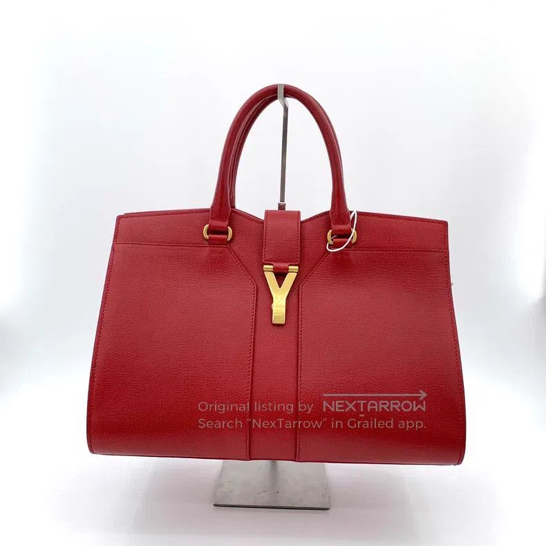 Saint Laurent Paris Saint Laurent Paris Red Leather Buckle Shoulder Bag Size ONE SIZE - 1 Thumbnail