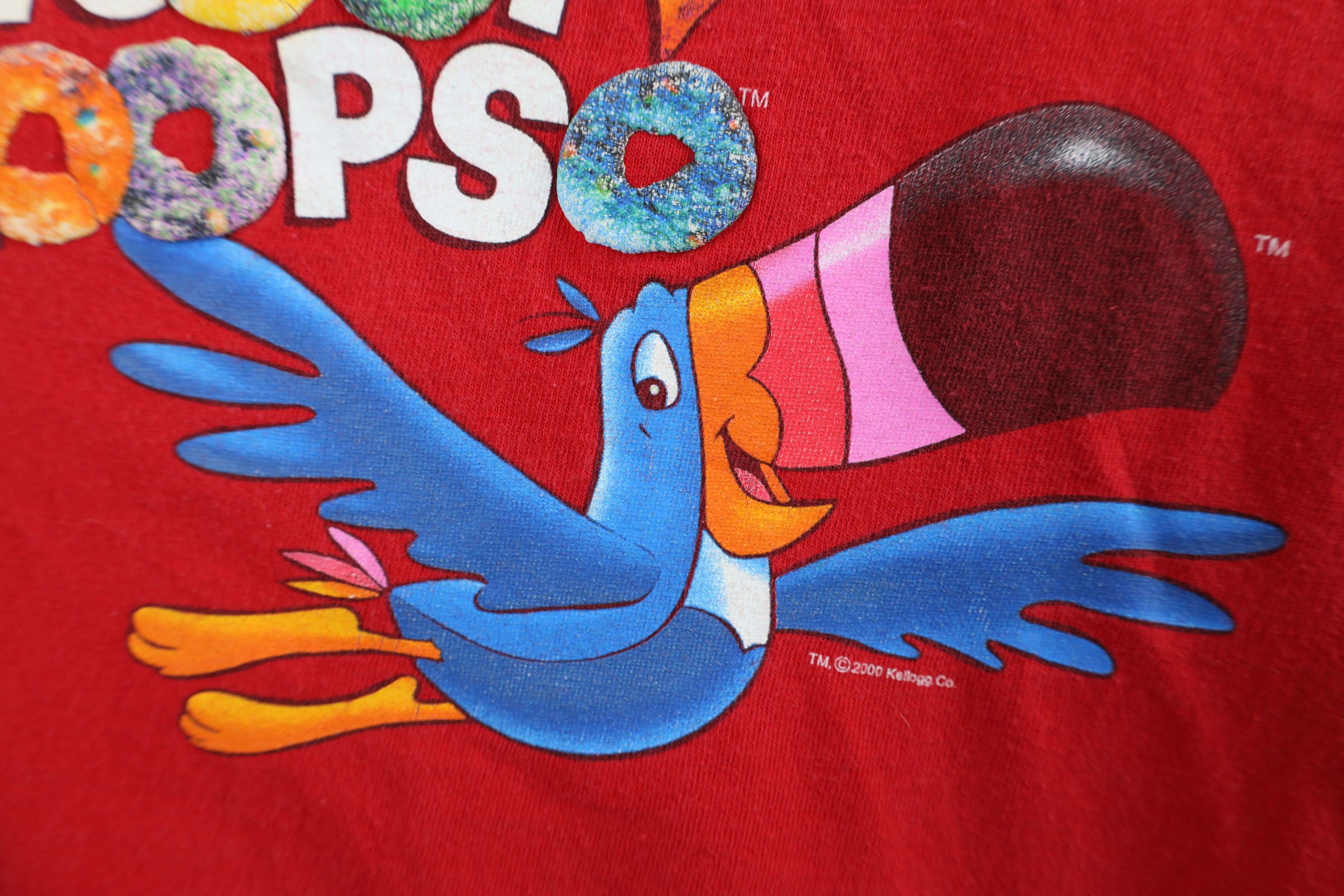 Vintage Vintage Y2K 2000 Kellogg Cereal Short Sleeve T-Shirt Red Size US XL / EU 56 / 4 - 6 Thumbnail