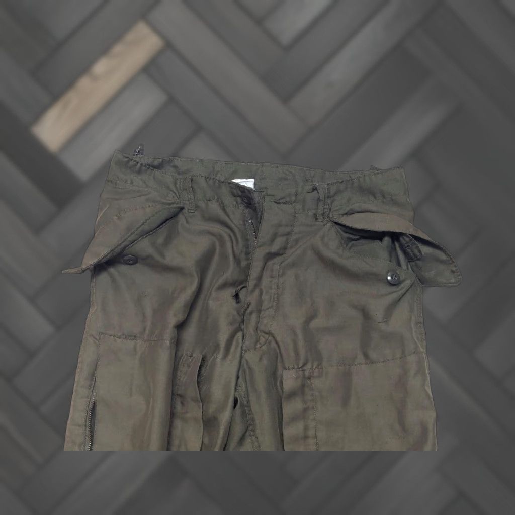 Vintage VINTAGE US Army Cargo Pants Shirt Mens 32x32 Green Cotton OG107 1970s Vietnam Size US 32 / EU 48 - 1 Thumbnail
