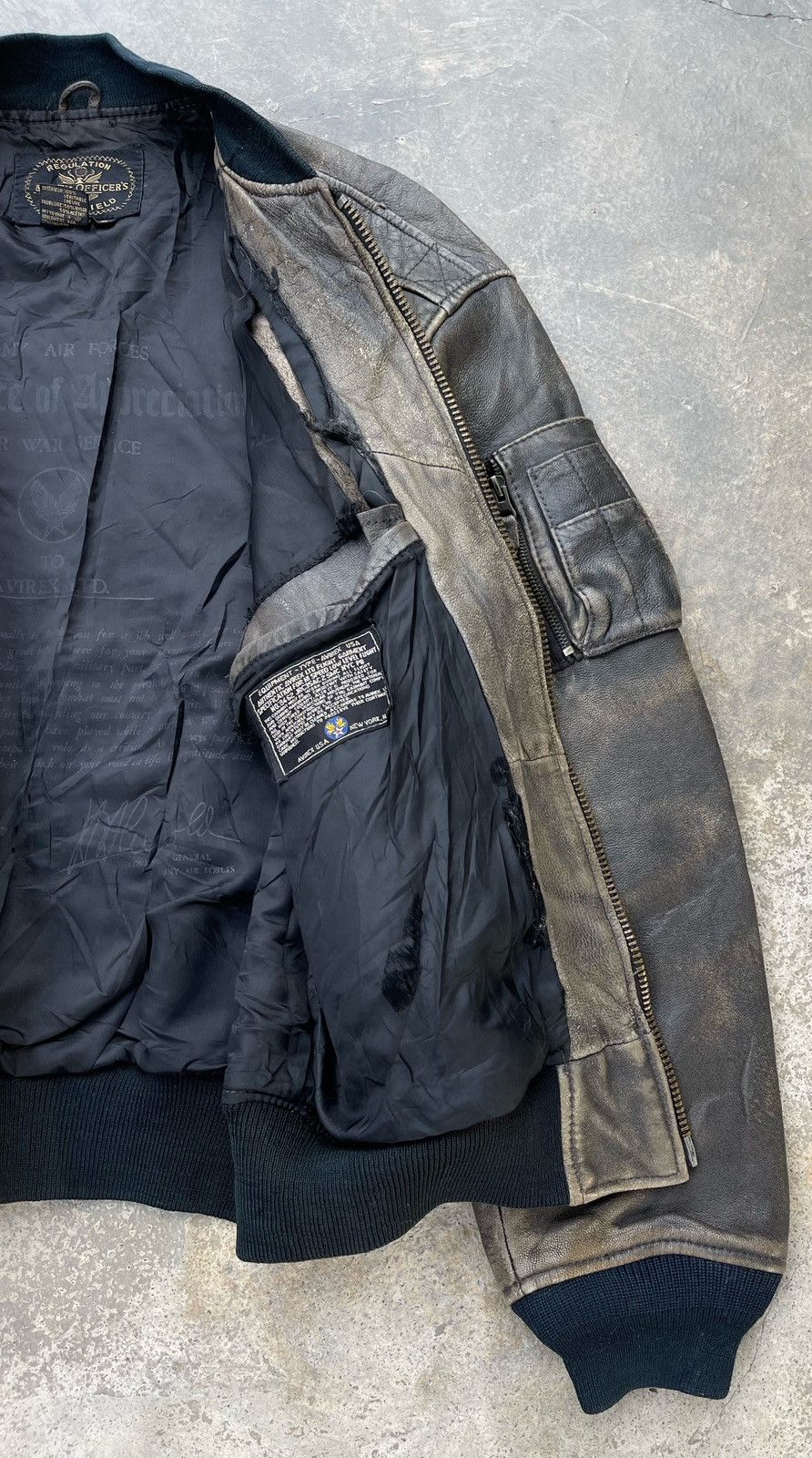 Avirex 🔥Vintage 80's Avirex Goat Skin Flight Bomber Leather Jacket Size US S / EU 44-46 / 1 - 17 Thumbnail