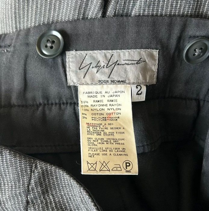 Yohji Yamamoto Yohji Yamamoto 11 SS grey striped trousers 2412-Nextarrow Size US 28 / EU 44 - 4 Thumbnail