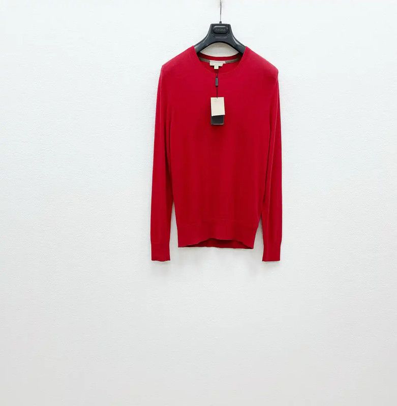 Burberry Burberry Red Cashmere Long Sleeve Sweater Size US XL / EU 56 / 4 - 1 Thumbnail