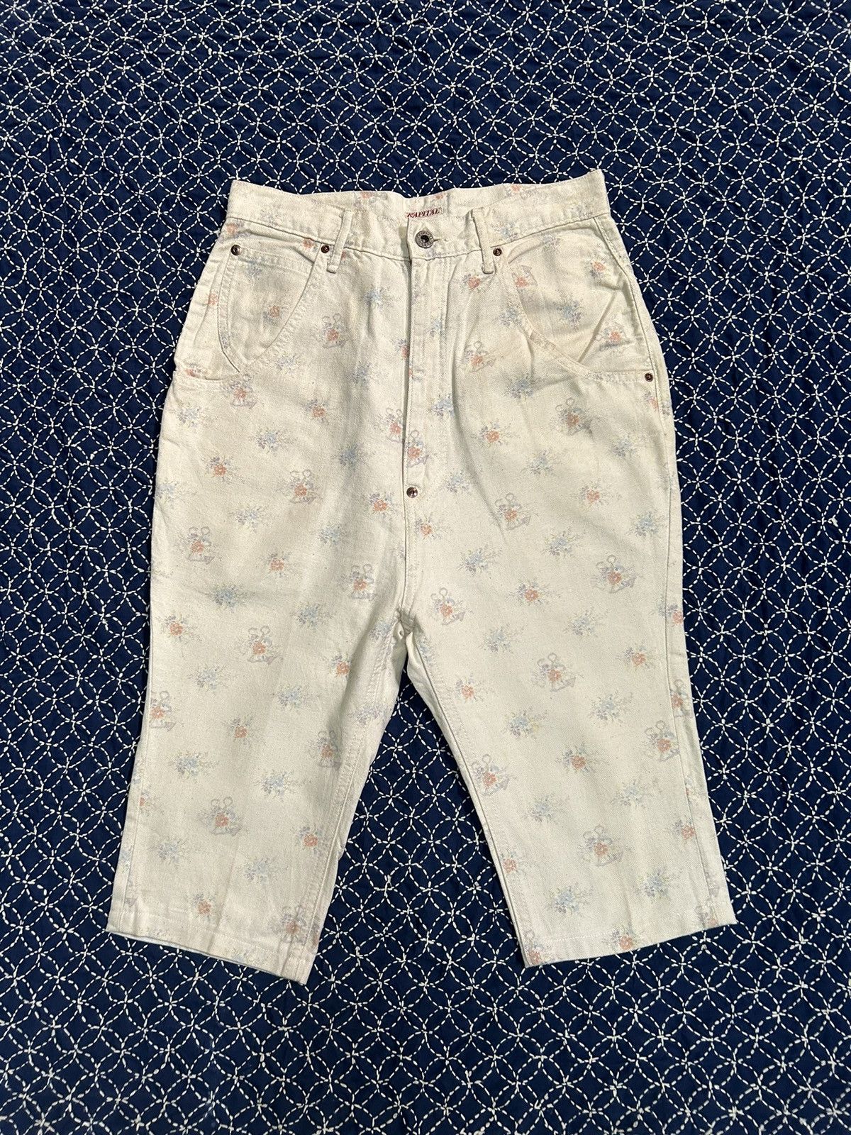 Kapital × Kapital Kountry KAPITAL Buckle Back Short Made in Japan Size US 28 / EU 44 - 6 Thumbnail