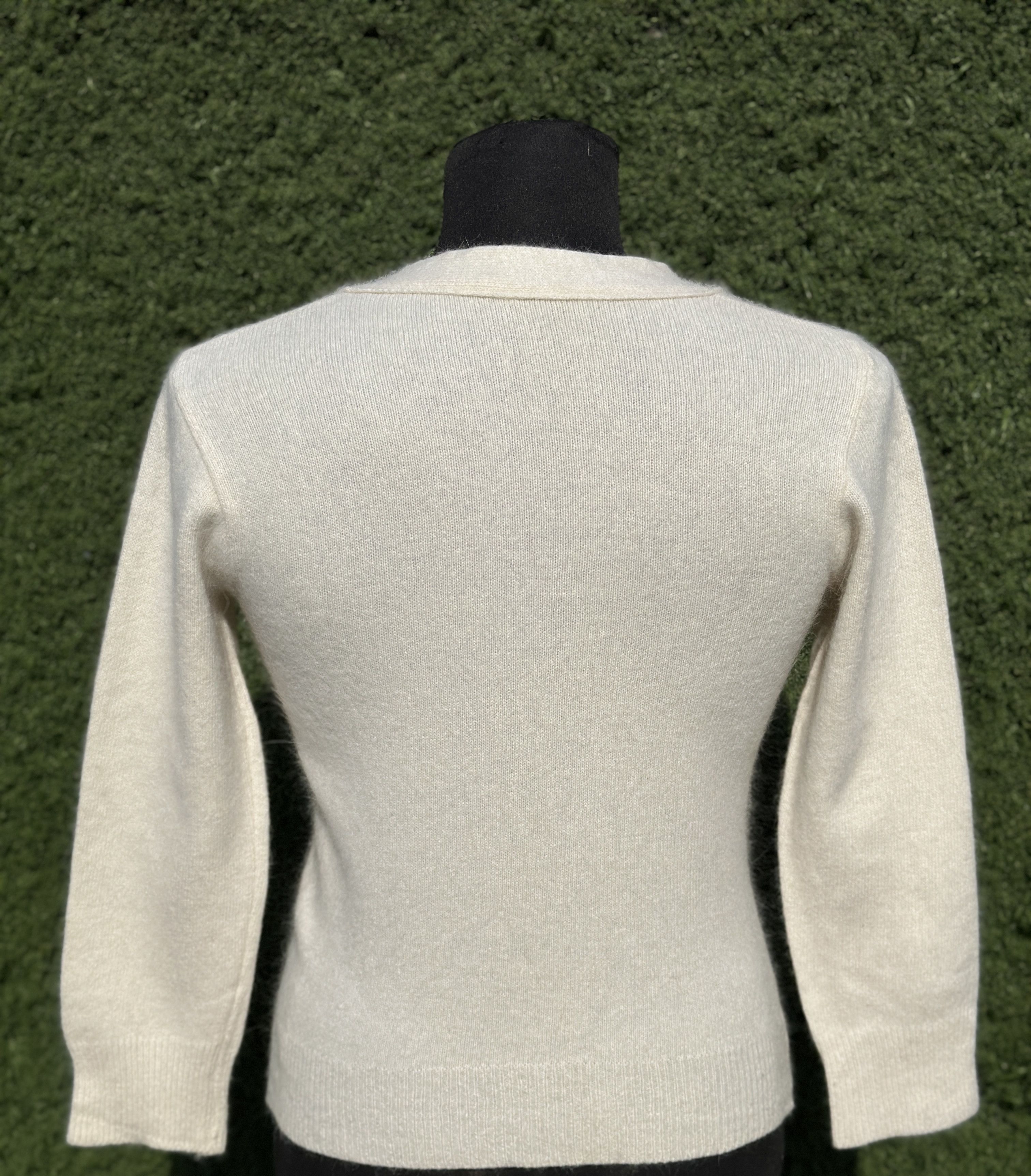 Prada Prada Wool Alpaca Cardigan Structured V Knit Size 42 IT Size M / US 6-8 / IT 42-44 - 4 Thumbnail