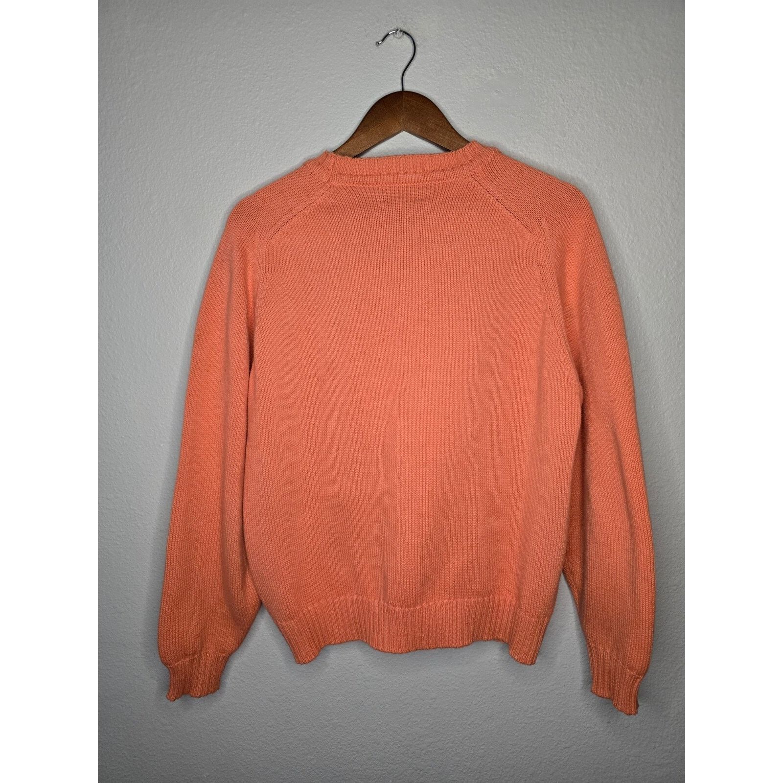 Lands' End Vintage Lands End Sweater Womens Large Peach Knitwear Size L / US 10 / IT 46 - 7 Thumbnail