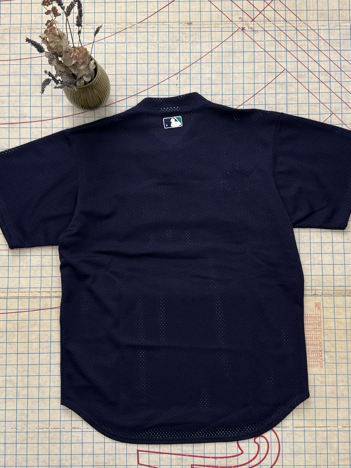 MLB × Majestic × Vintage Seattle Mariners Majestic 2 Button Pull Over Jersey Fits XL Size US XL / EU 56 / 4 - 12 Thumbnail