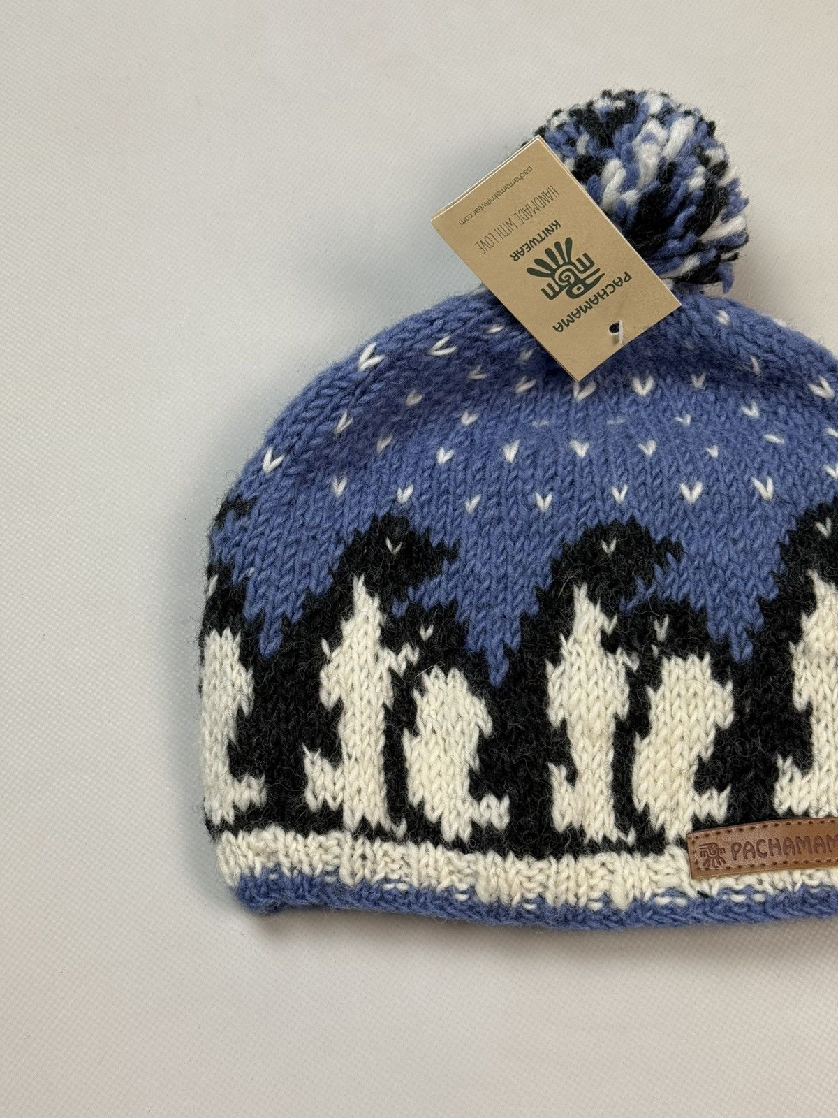 Other BNWT! Pachamama Hand Knitted Wool Pinguin Bobble Beanie Hat Size ONE SIZE - 2 Thumbnail
