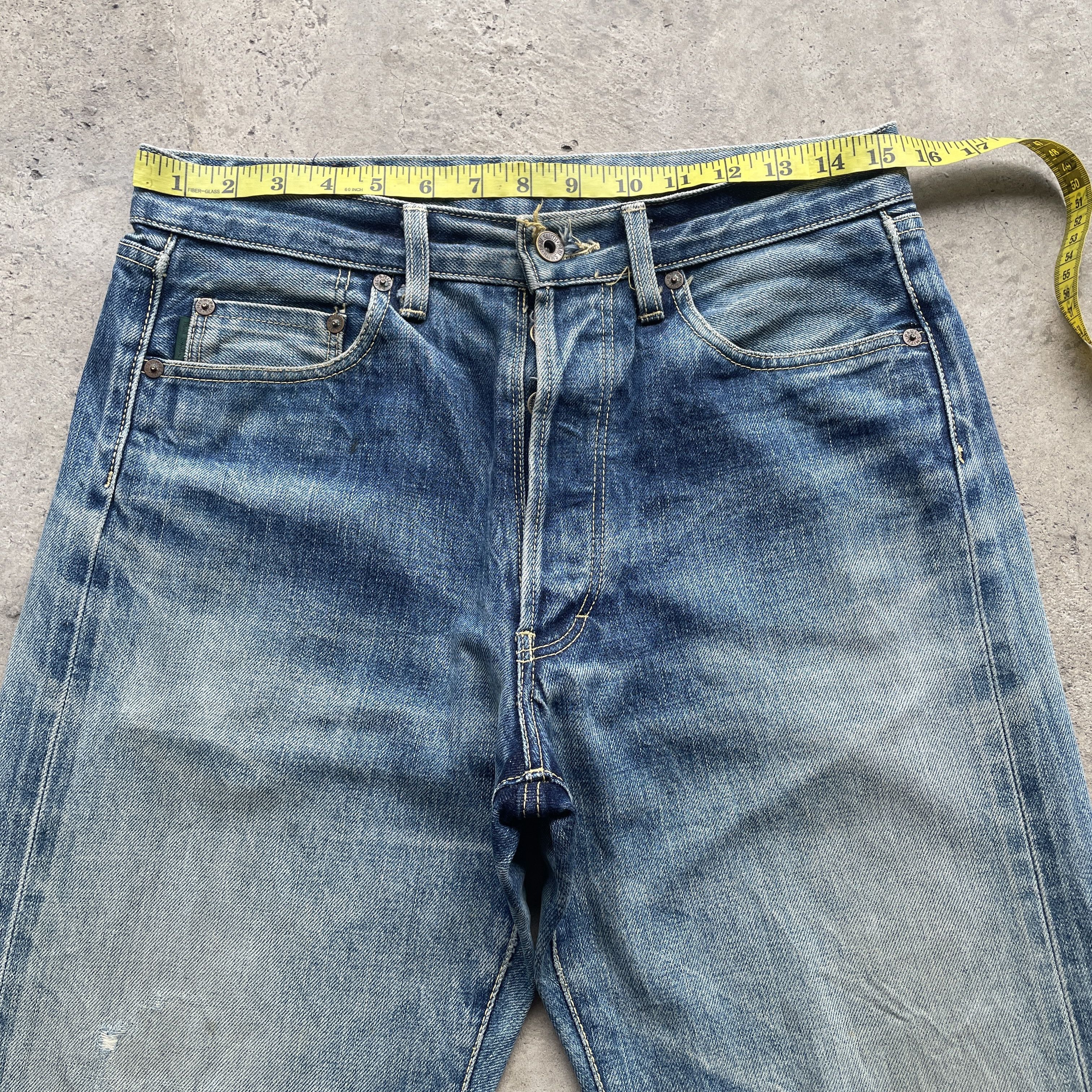Faded Glory × Paul Smith PAUL SMITH DISTRESSED SELVEDGE JEANS FADED PANTS DENIM W31 Size US 31 - 5 Thumbnail