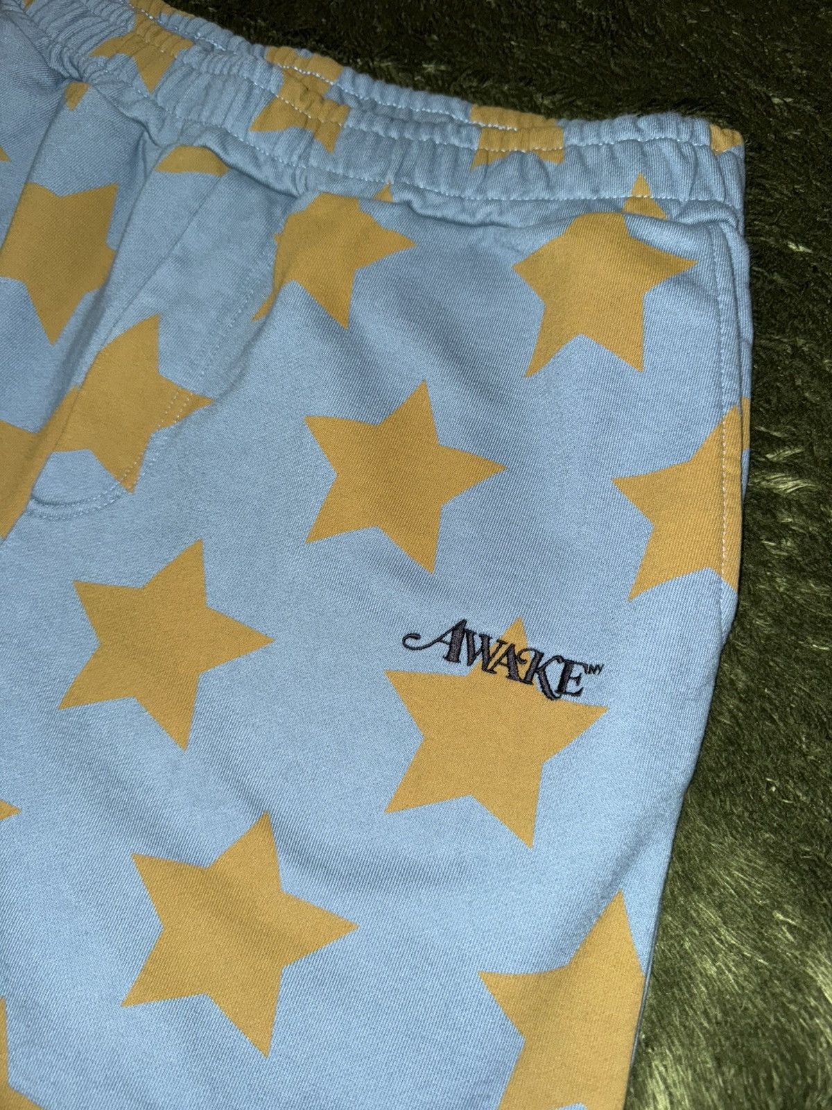 Awake NY [XXL] AWAKE NY Star Print embroidey logo Sweat Shorts Black Size US 36 / EU 52 - 2 Thumbnail