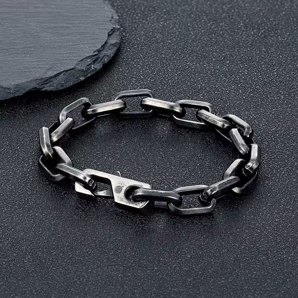 Jewelry Streetwear Punk Stainless Steel Motorcycle Bracelet Chain Size ONE SIZE - 3 Thumbnail