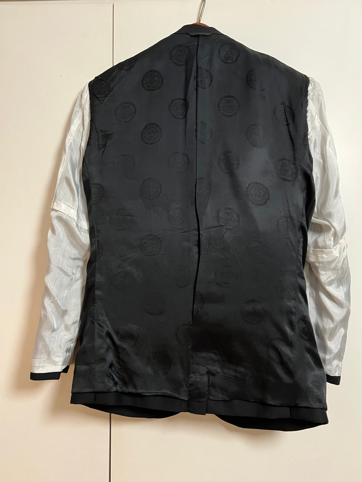 Versace Versace Black Wool Tuxedo Size 48R - 6 Thumbnail