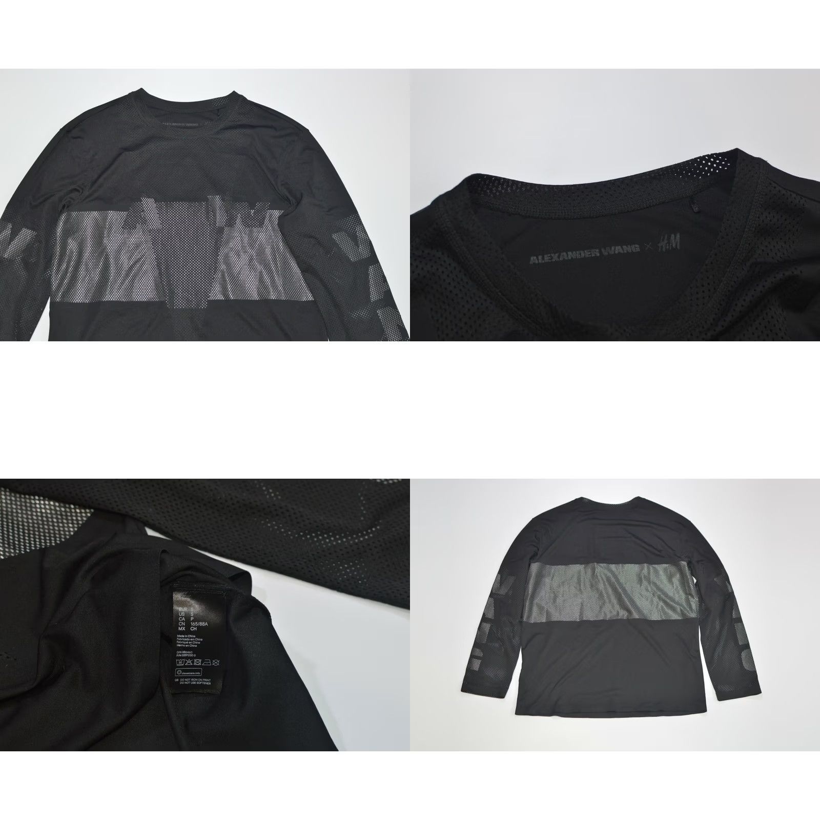 Alexander Wang Alexander Wang x H&M Designer Long Sleeve T-Shirt Men S Black T-Shirt Size US S / EU 44-46 / 1 - 8 Thumbnail