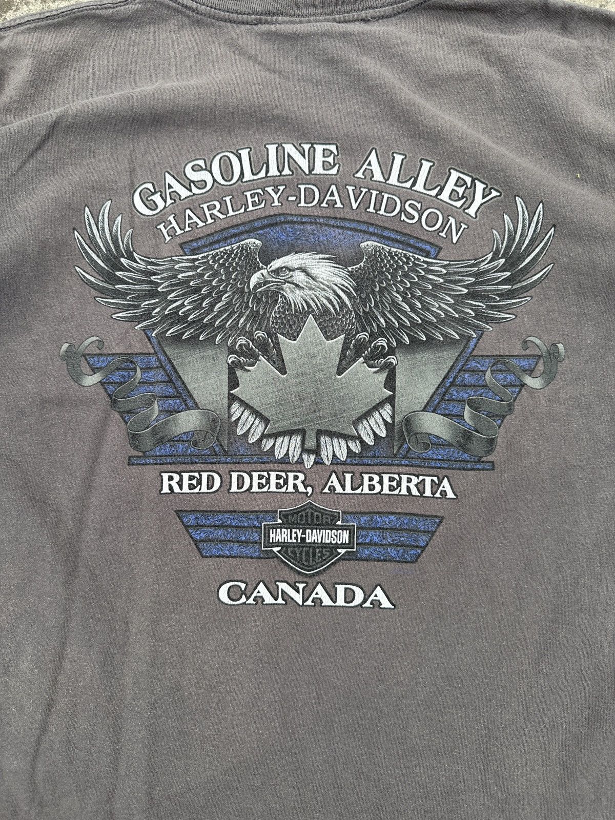 Harley Davidson × Vintage Vintage Harley Davidson Gasoline Alley Logo 2004 Rare Canada Size US XL / EU 56 / 4 - 5 Thumbnail