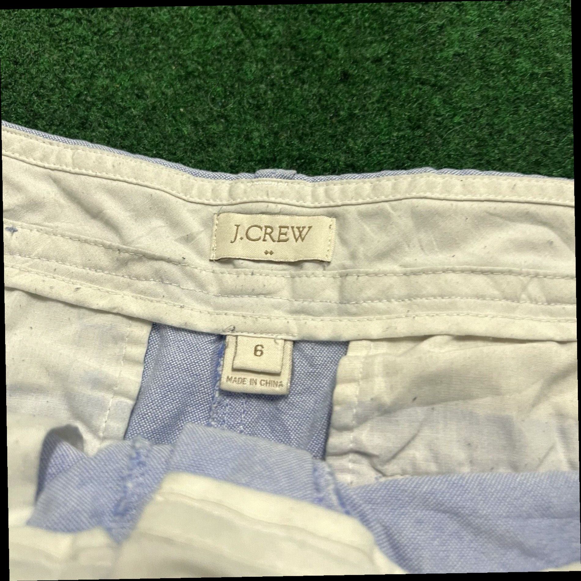 J.Crew J. Crew Chino Shorts Light Blue Size 6 Summer Working Walking Outdoors Size 32" / US 10 / IT 46 - 2 Thumbnail