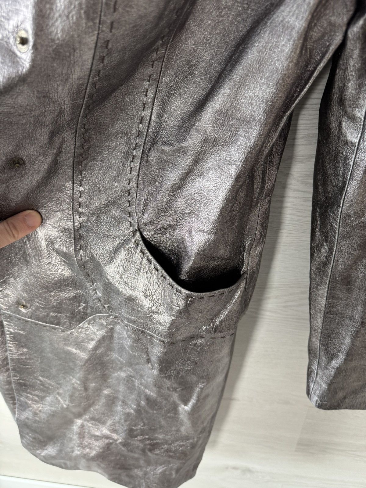 Just Cavalli Just Cavalli Coat Long Silver Metallic Size M / US 6-8 / IT 42-44 - 17 Thumbnail