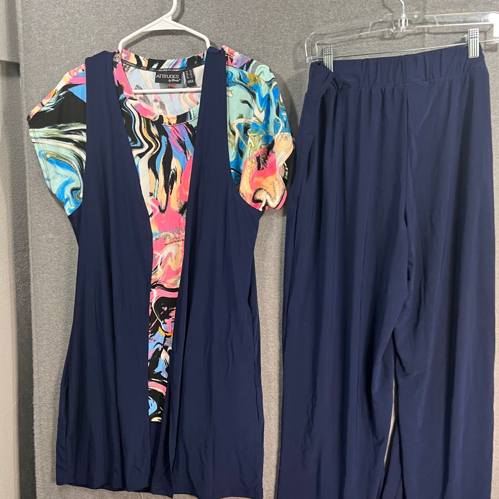 Other Attitudes by Renee Tall Global Illusion 3 Piece Set Navy Size M / US 6-8 / IT 42-44 - 5 Thumbnail