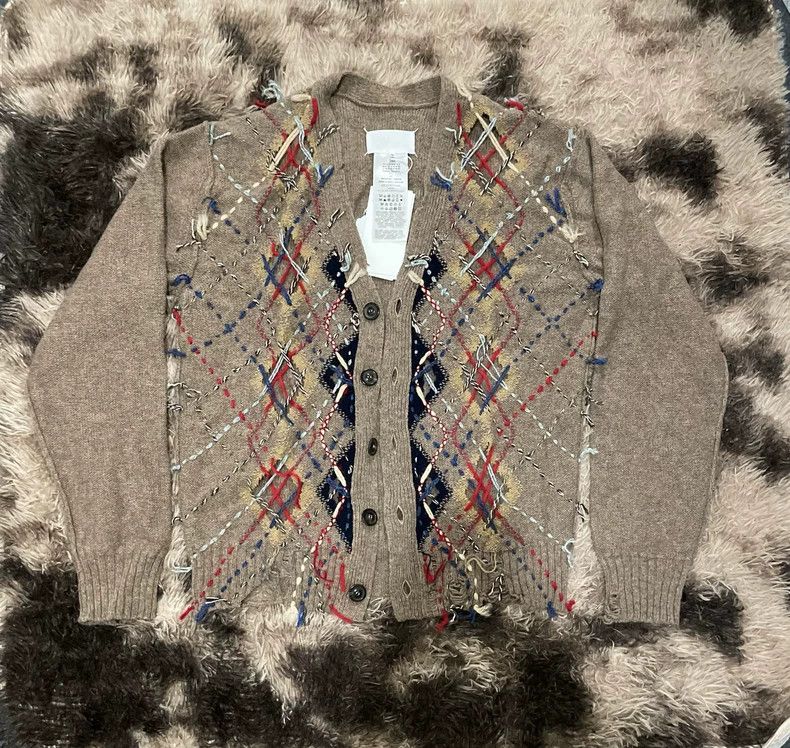 Maison Margiela Maison Margiela Distressed Knit Cardigan Size US M / EU 48-50 / 2 - 1 Thumbnail