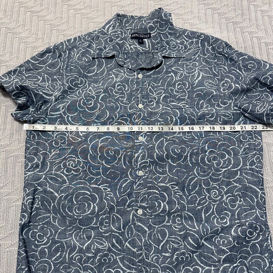 J.Crew J Crew gray abstract floral print short sleeve button down Size US L / EU 52-54 / 3 - 7 Thumbnail