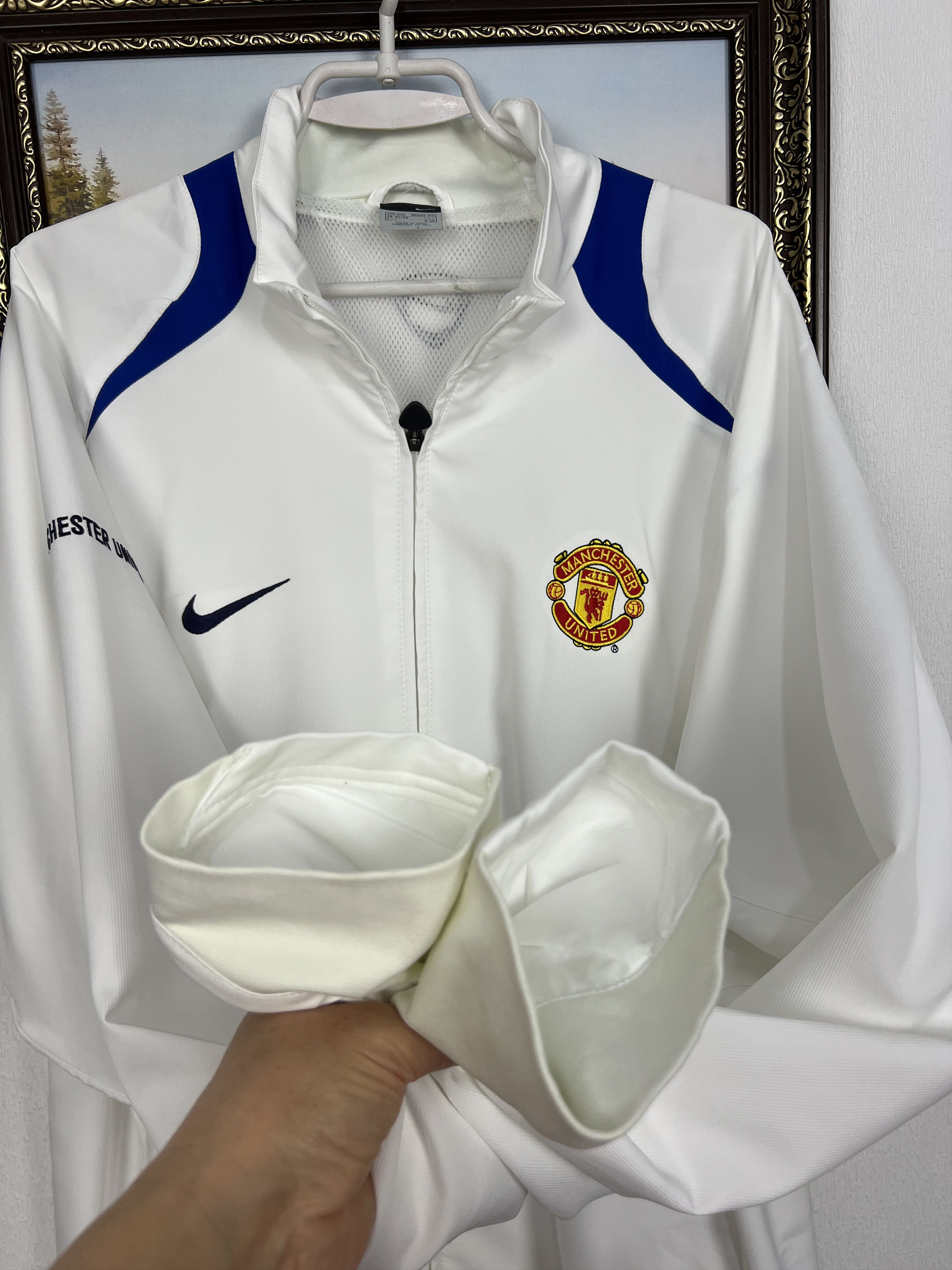 Nike Vintage Manchester United Football Jacket Soccer Track Top Size US XXL / EU 58 / 5 - 6 Thumbnail
