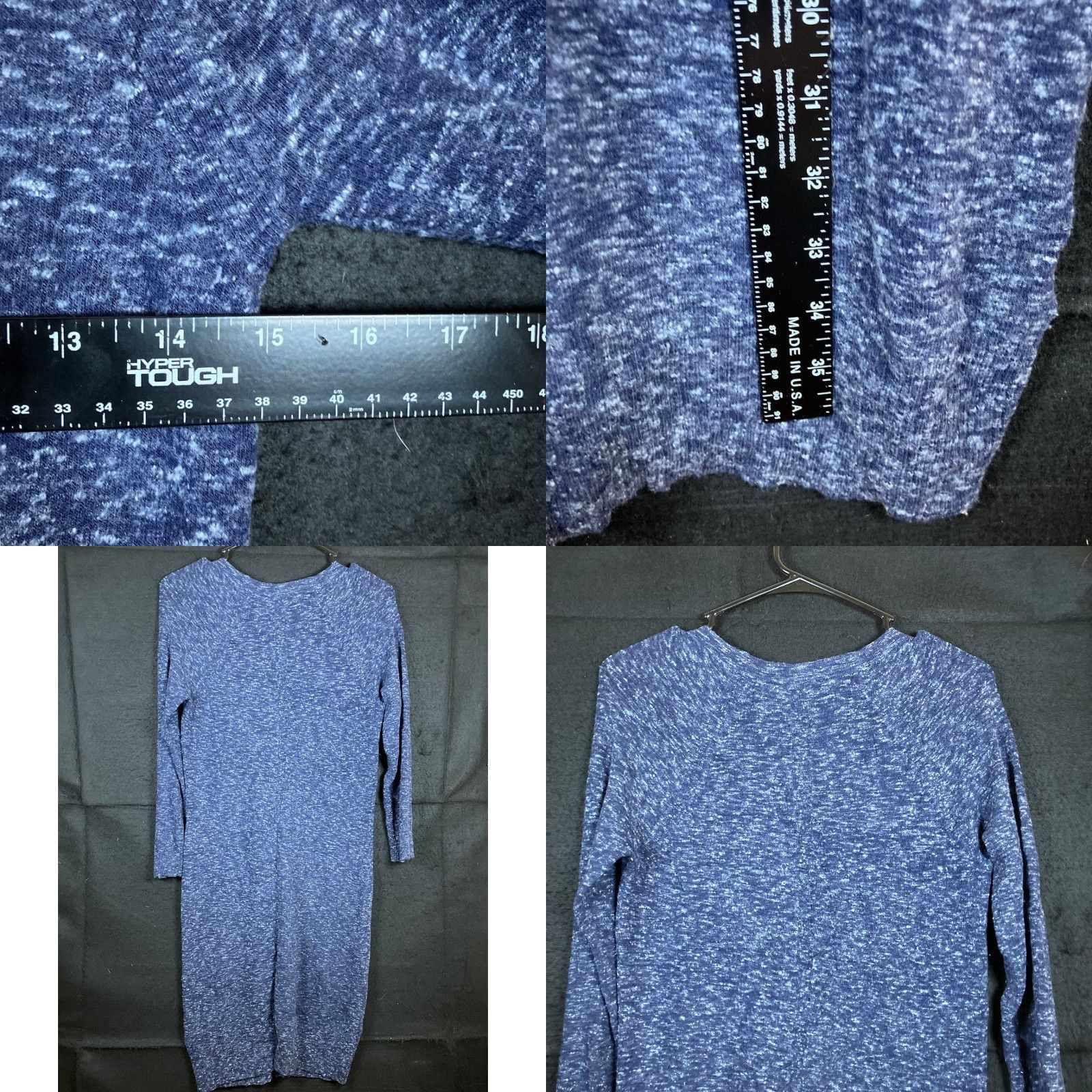 Rag & Bone Rag & Bone Womens Sweater Dress Dark Navy Knit Long Sleeve Wool Blend Stretch XS Dress Sweater Knit Long Sleeve Wool Blend XS Womens Size XS / US 0-2 / IT 36-38 - 8 Thumbnail