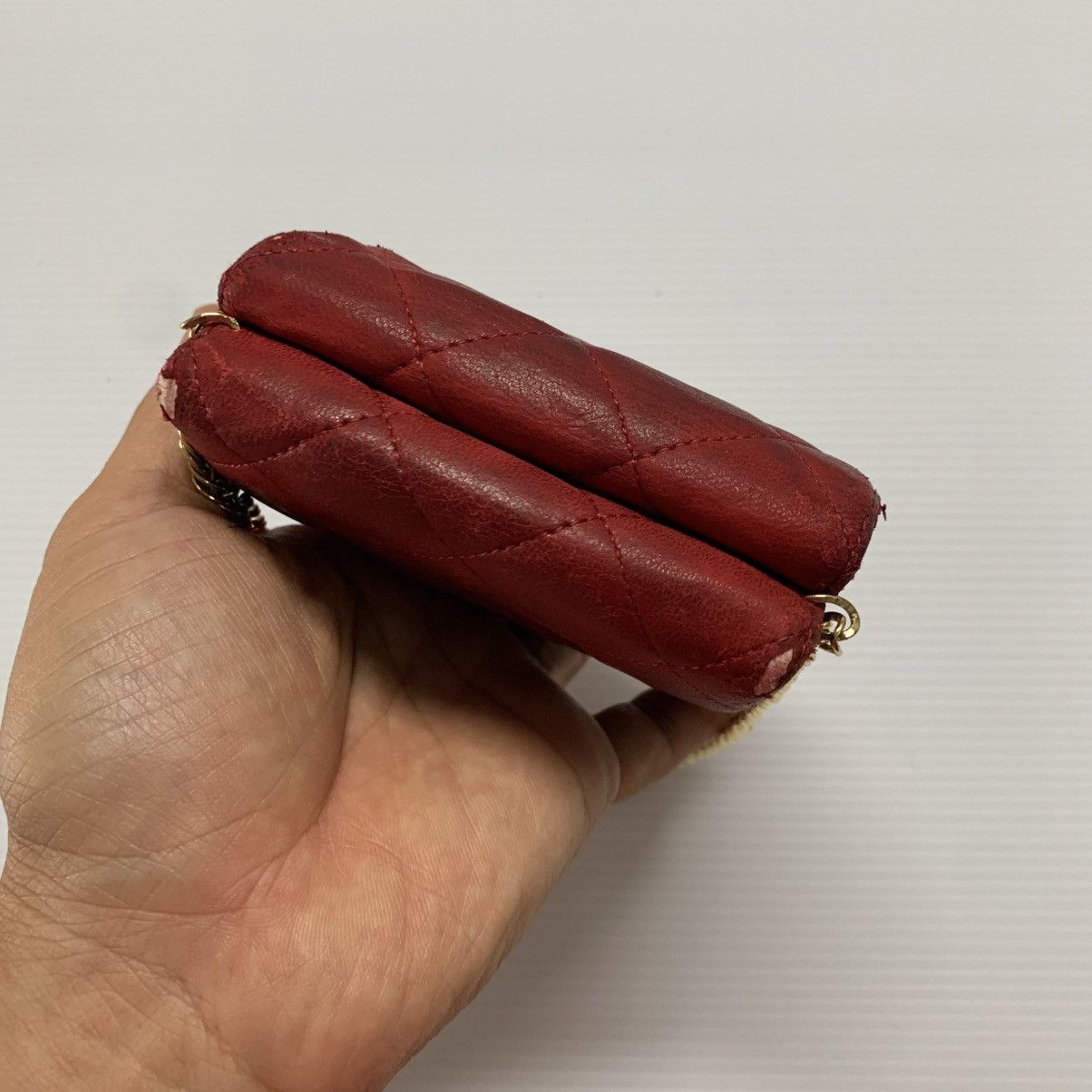 Chanel Chanel Red Leather Wallet Size ONE SIZE - 4 Thumbnail