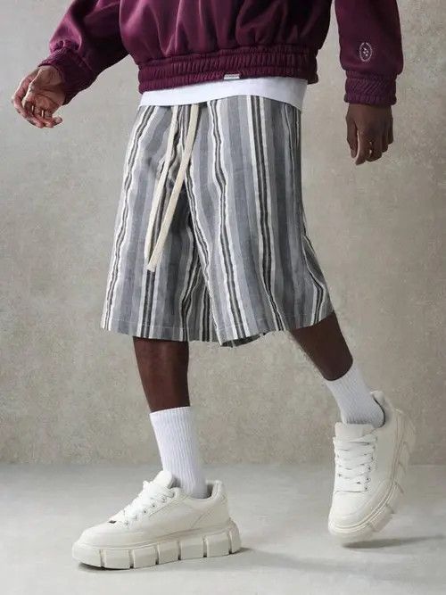 Other Vintage Stripe Y2K Retro shorts Size US 30 / EU 46 - 1 Thumbnail