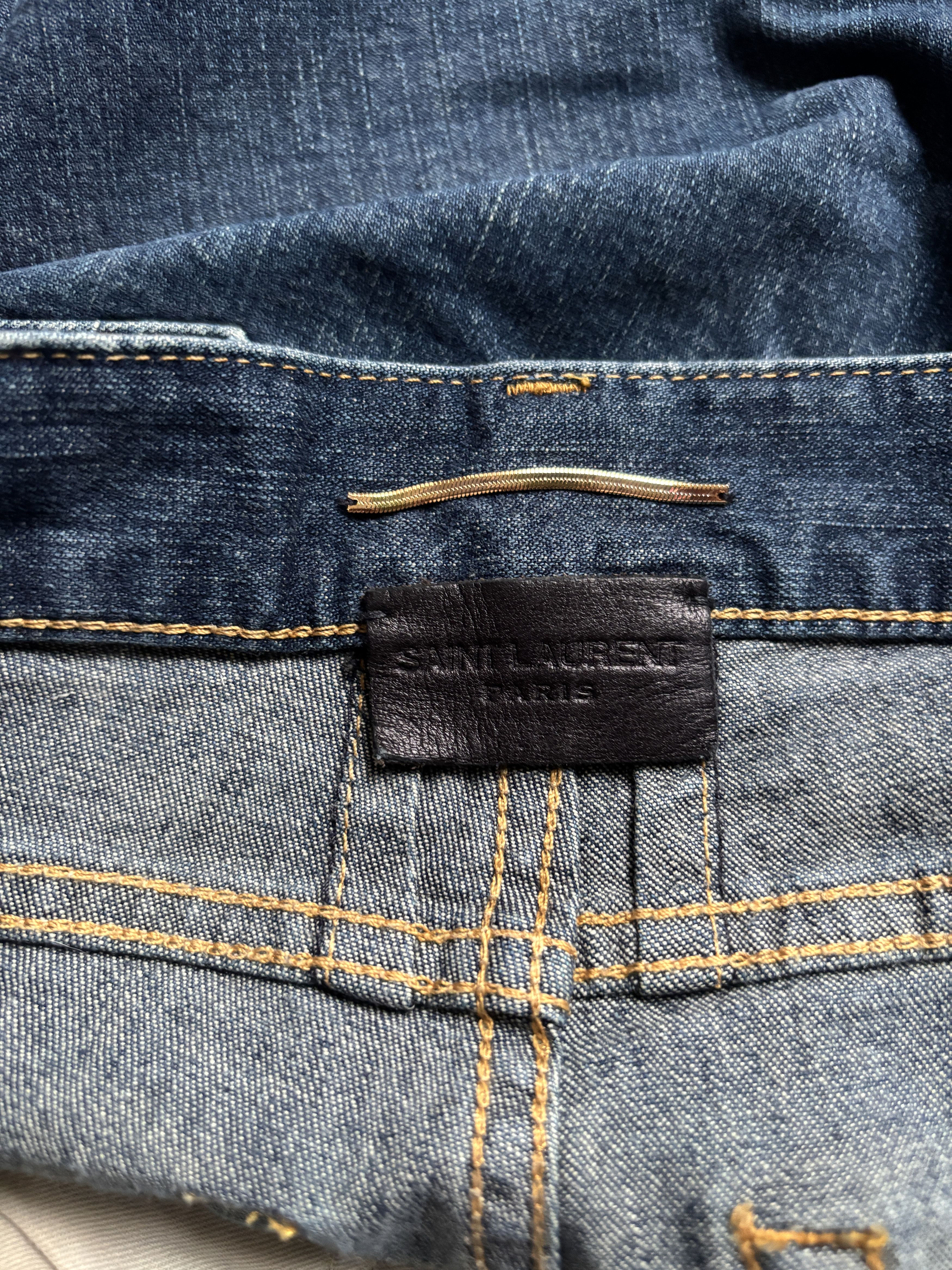 Saint Laurent Paris ⚡️QUICK SALE⚡️Saint Laurent D01 Blue Denim Jeans Size 28" / US 6 / IT 42 - 11 Thumbnail