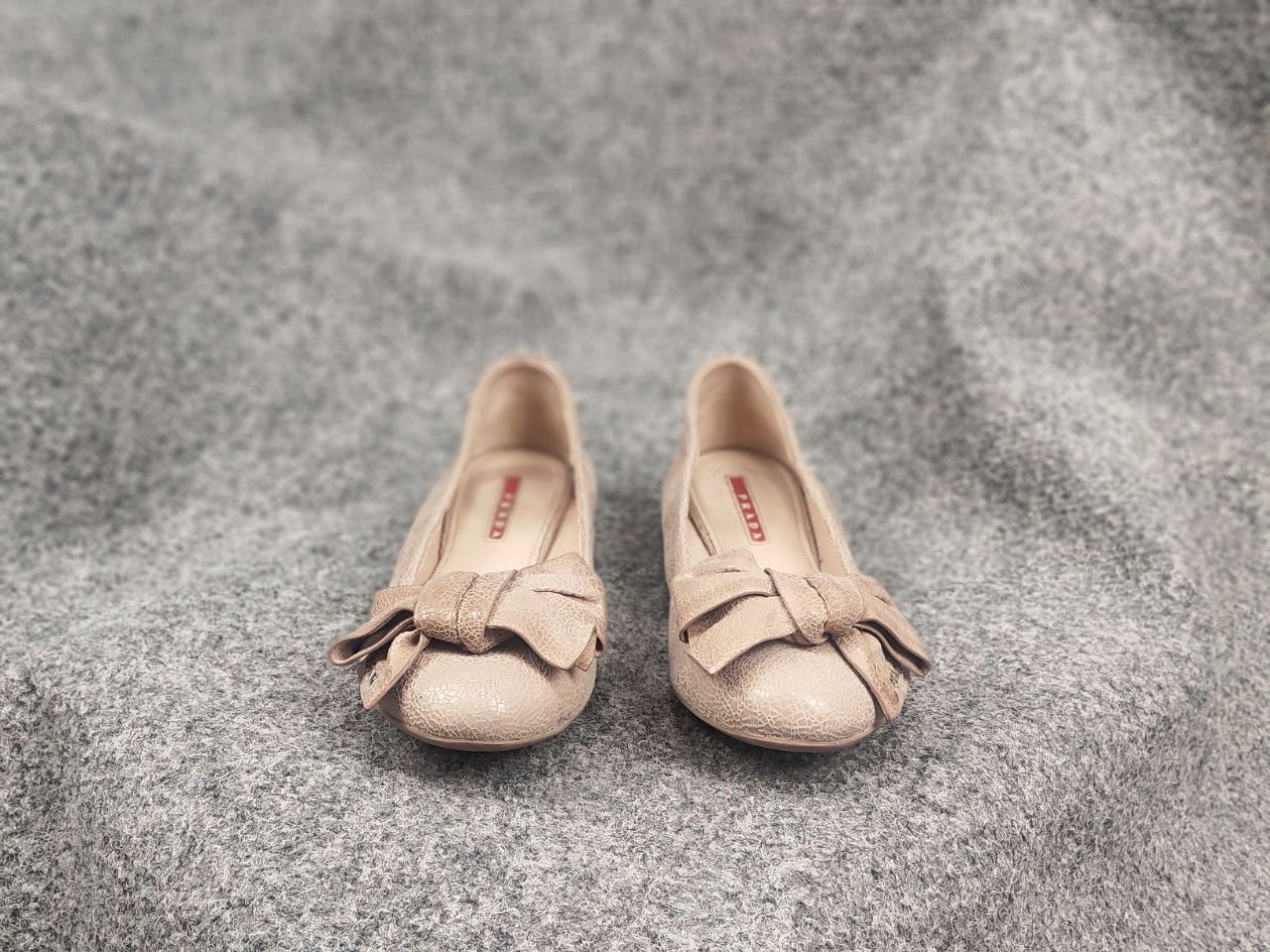 Prada Prada Vintage Logo Slip On bow Ballerina Ballet Flats Shoes Size US 9 / IT 39 - 5 Thumbnail