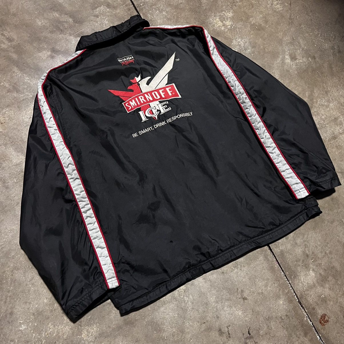 NASCAR Vintage Smirnoff Ice NASCAR Jacket Kurt Busch Zip Up Racing Size US XL / EU 56 / 4 - 8 Thumbnail