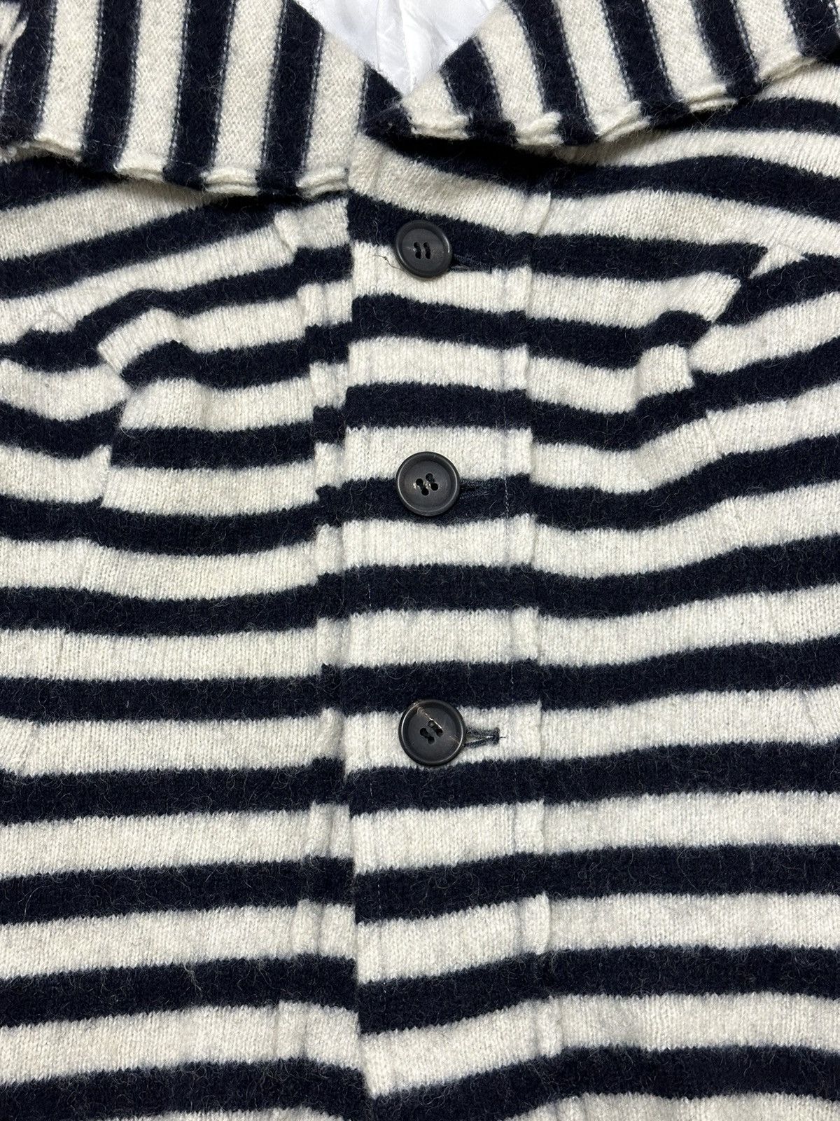 Junya Watanabe JUNYA WATANABE F/W 2003 Striped Button Up Blazer Jacket Size S / US 4 / IT 40 - 4 Thumbnail