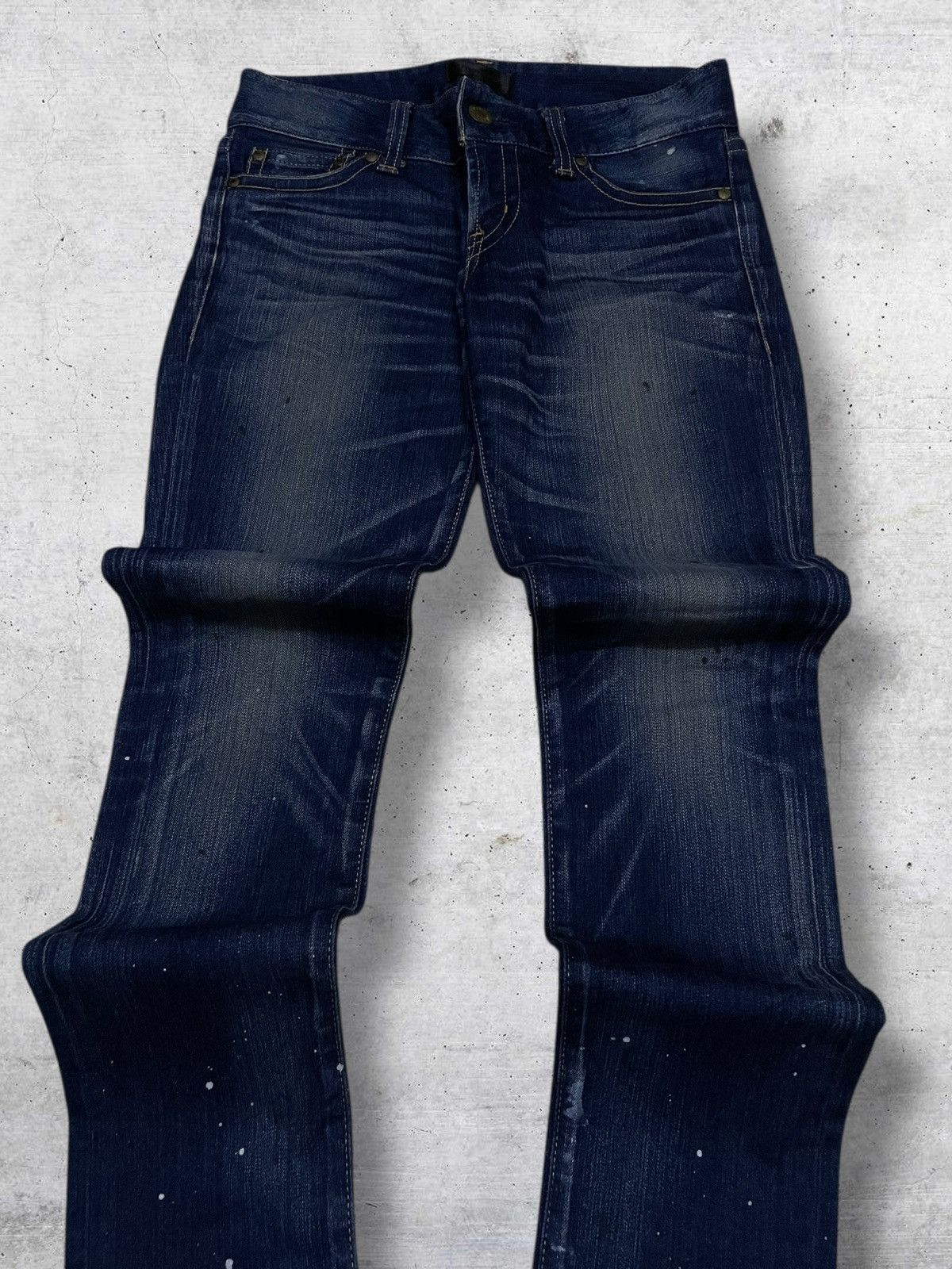 Japanese Brand VINTAGE MOUSSY JAPAN DESIGNER 90S SPLASH PUNK SKINNY DENIM Size US 29 - 4 Thumbnail