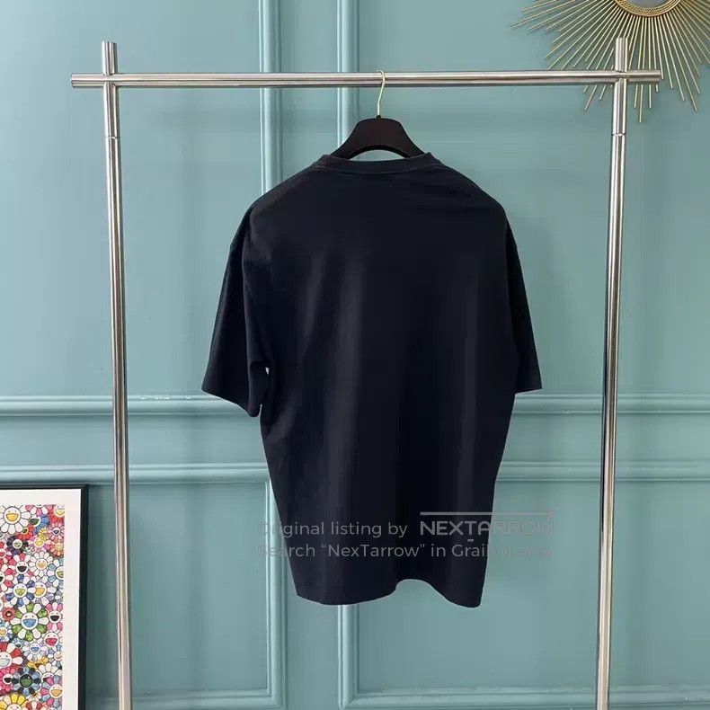 Balenciaga Balenciaga Black lock print short-sleeved shirt Size US M / EU 48-50 / 2 - 2 Thumbnail