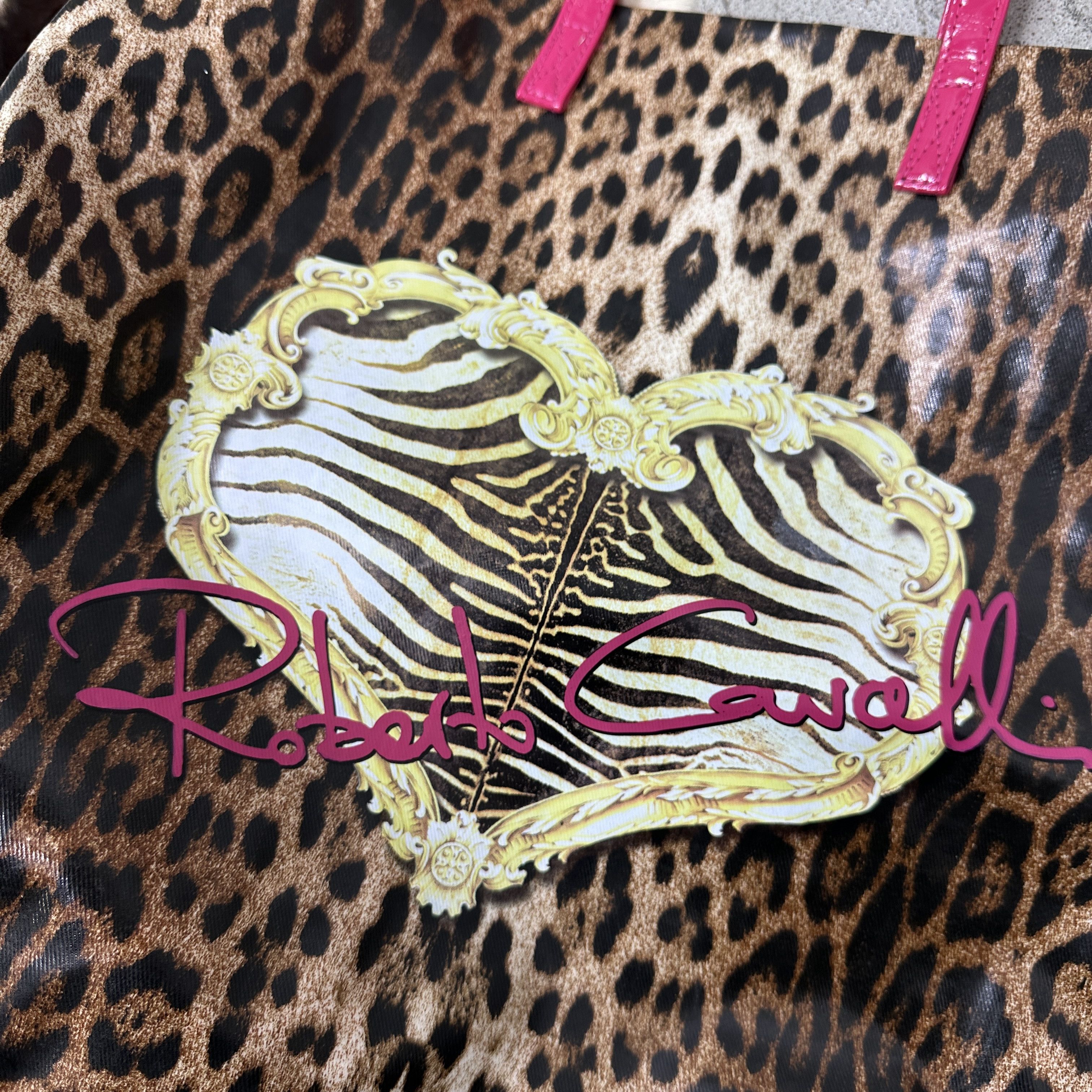 Roberto Cavalli Vintage Cheetah Roberto Cavalli Parfums Leopard Bag Y2K Size ONE SIZE - 11 Thumbnail