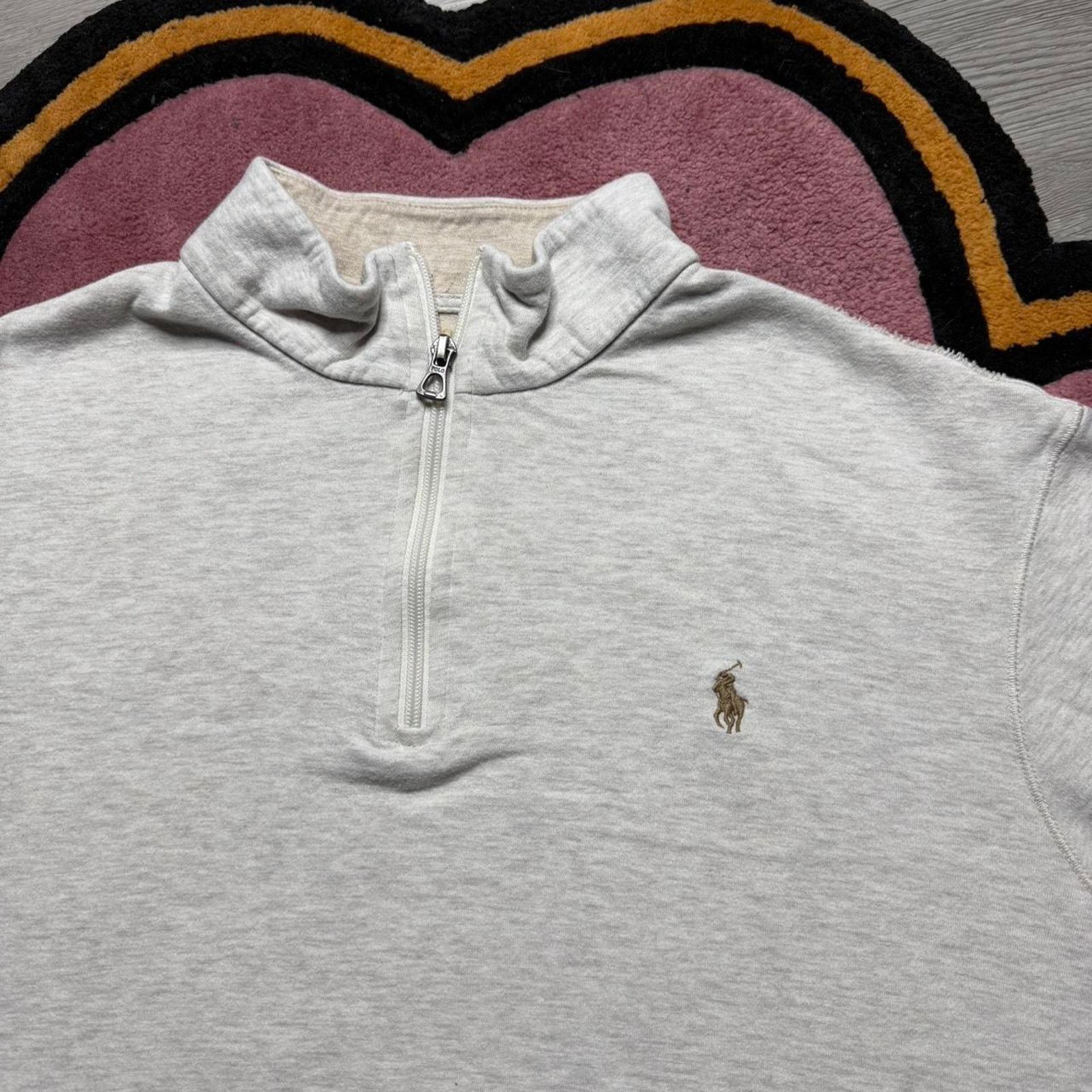 Polo Ralph Lauren × Ralph Lauren Polo Ralph Lauren Embroidered Logo 1/4 Zip Sweatshirt XL Size US XL / EU 56 / 4 - 3 Thumbnail