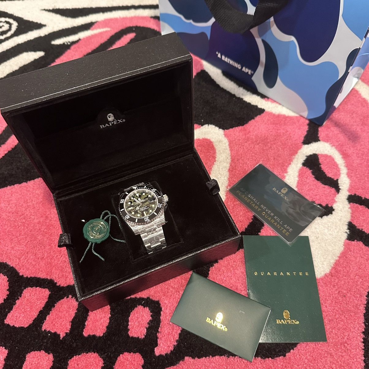 Bape 1ST CAMO TYPE 1 BAPEX® M BAPE GREEN SILVER Size ONE SIZE - 1 Thumbnail