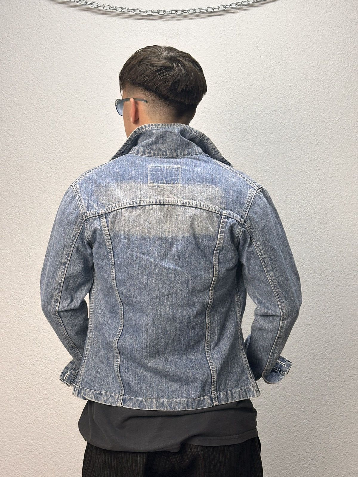 Dolce & Gabbana Vintage Dolce Gabbana Denim Jacket Leather Diesel style Punk Size US S / EU 44-46 / 1 - 24 Thumbnail